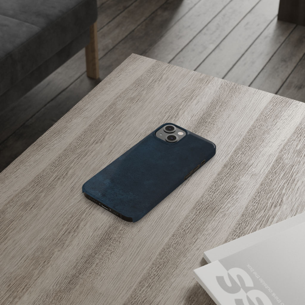 iPhone Cases, Elegant Navy Slim Phone Case | Minimalist Design, Gift for Her, Phone Accessories, Modern Decor, Trendy Tech Gear