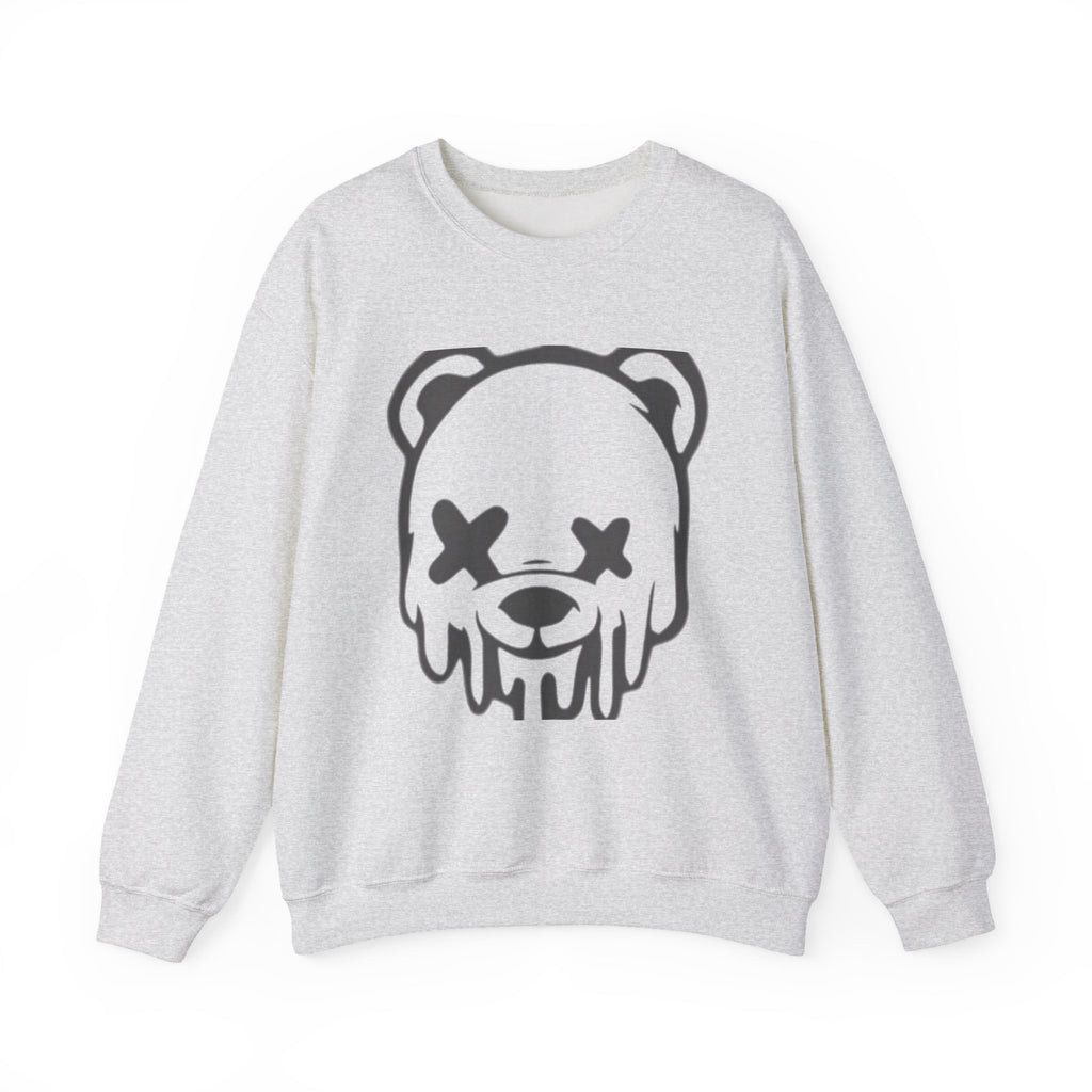 Sweatshirt, Drippy Bear Sweatshirt, Cozy Crewneck, Gift for Him/Her, Streetwear Style, Casual Lounge Wear, Perfect for Winter