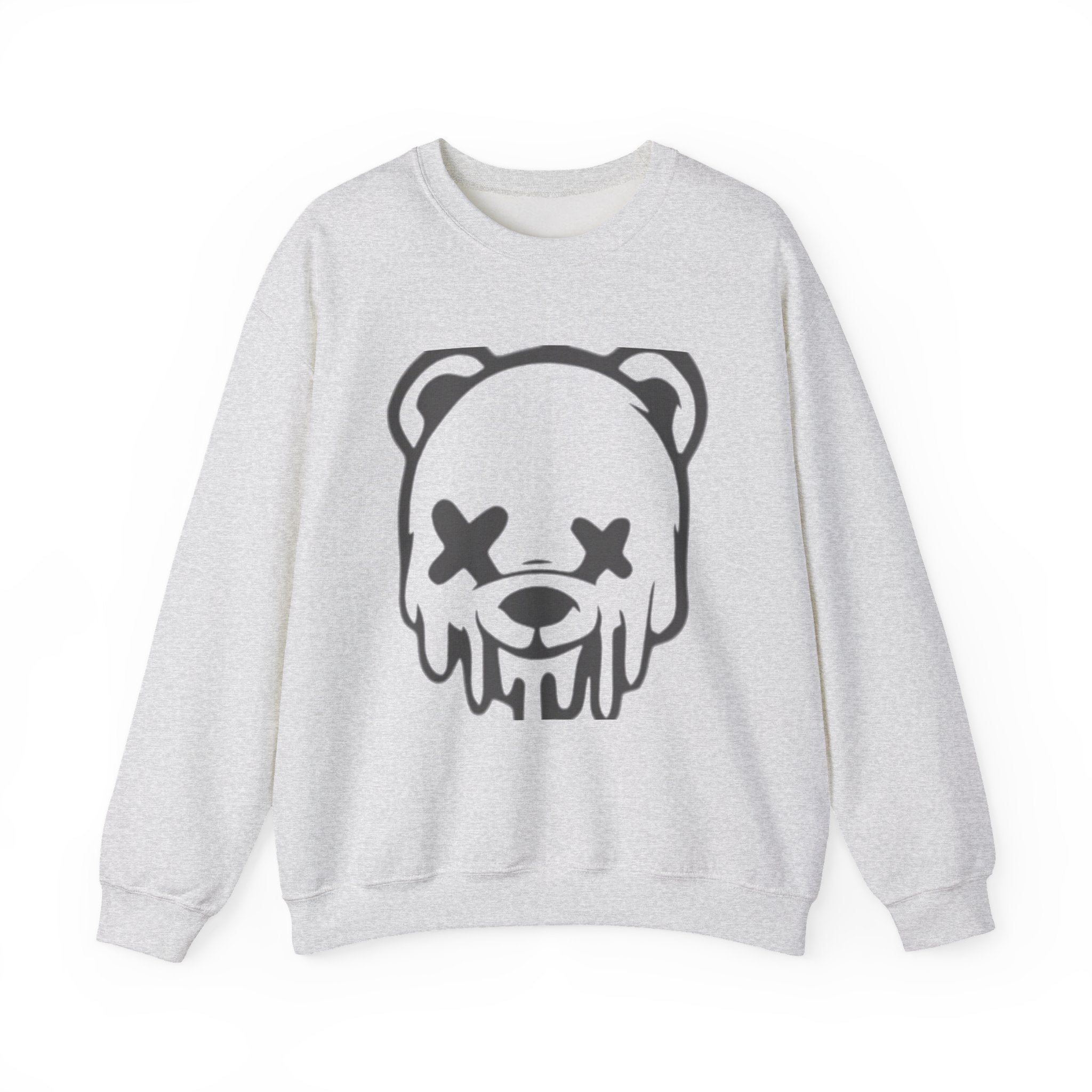 Sweatshirt, Drippy Bear Sweatshirt, Cozy Crewneck, Gift for Him/Her, Streetwear Style, Casual Lounge Wear, Perfect for Winter