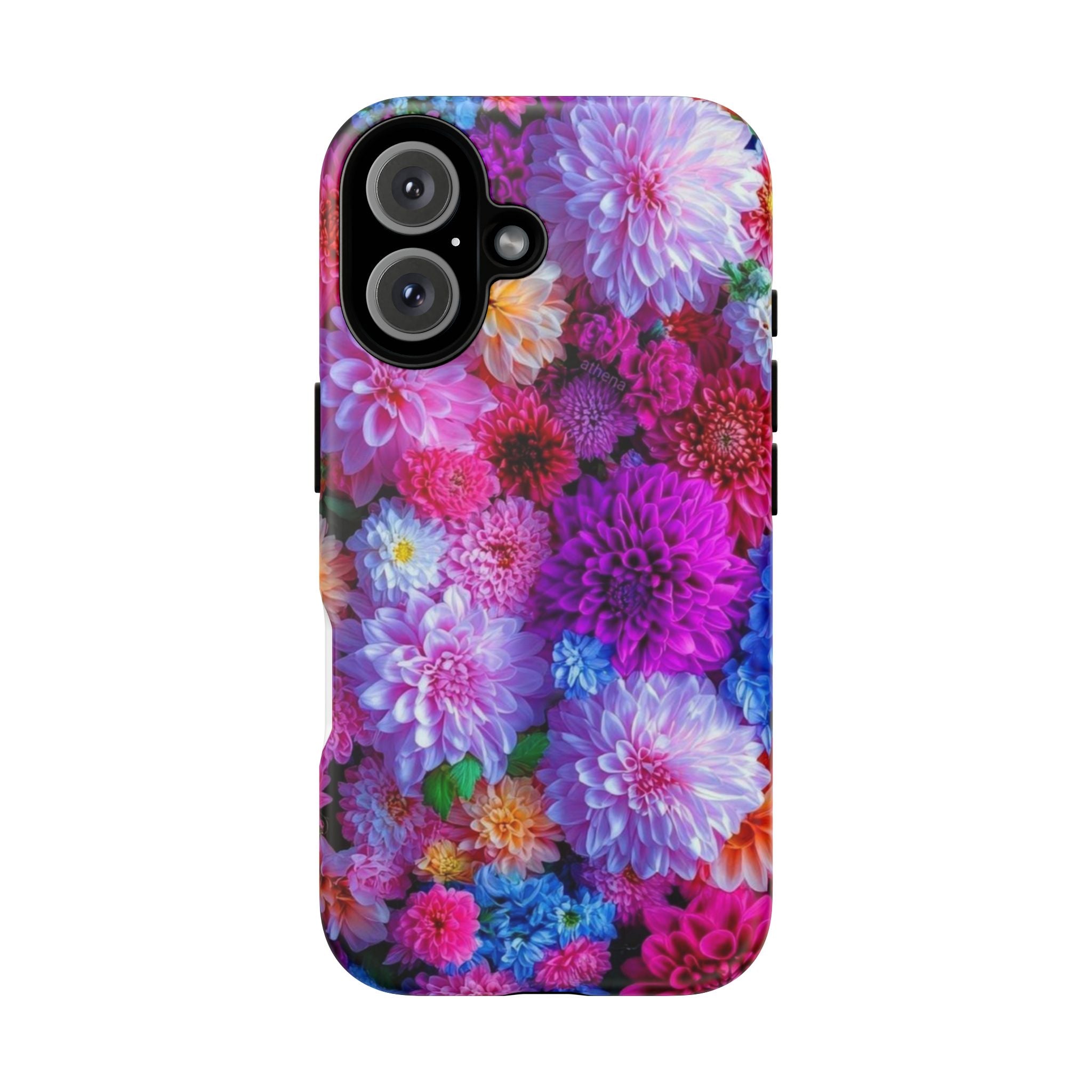 iPhone 16 case, Vibrant Floral Phone Case - Tough Cases, Colorful Phone Cover, Flower Design, Trendy Accessory, Gift for Floral Lovers, Protective Case