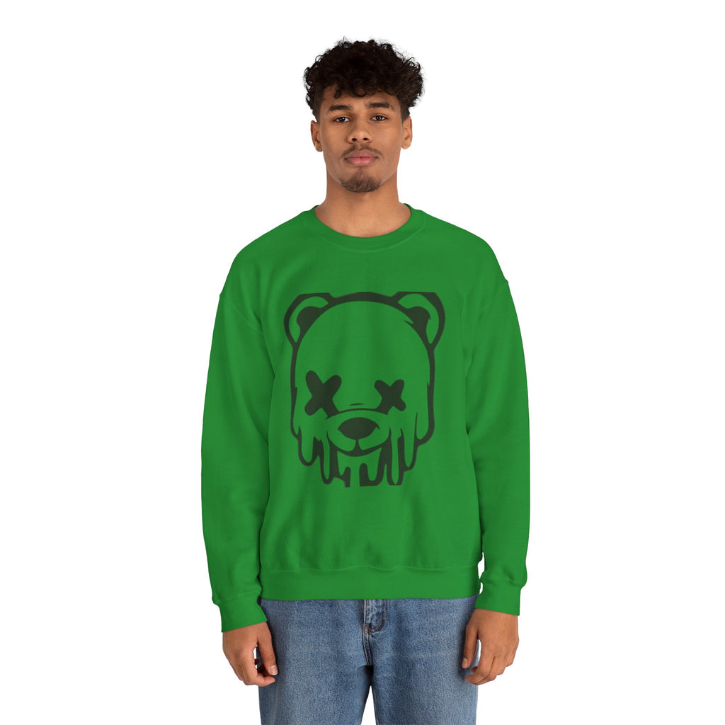 Sweatshirt, Drippy Bear Sweatshirt, Cozy Crewneck, Gift for Him/Her, Streetwear Style, Casual Lounge Wear, Perfect for Winter
