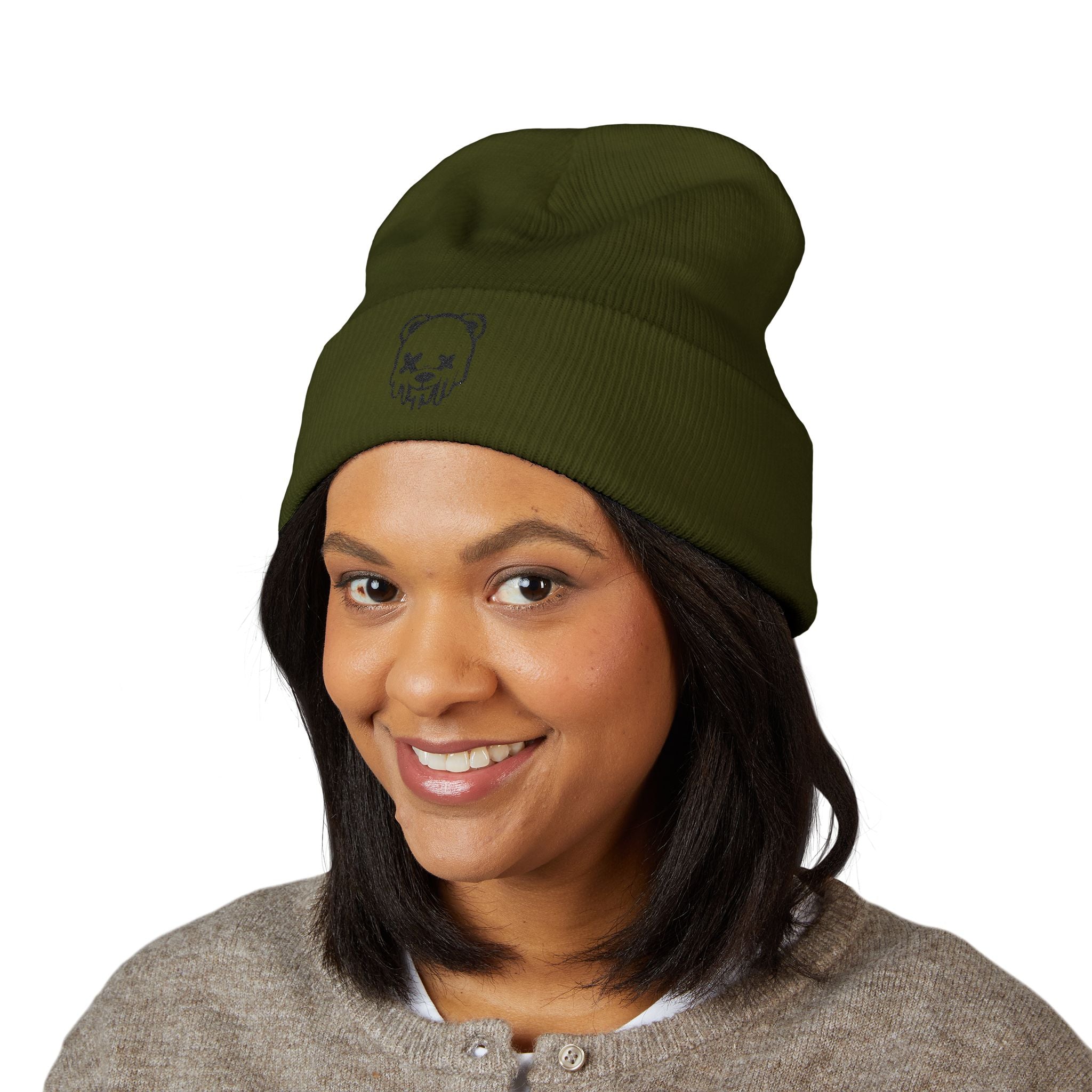 Cold Weather Hat, Trendy Embroidered Beanie, Hipster Accessories, Gift for Him/Her, Casual Style Headwear