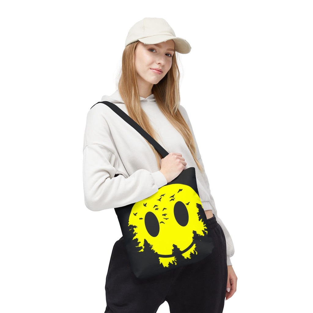 Tote Bag – Eco-Friendly, Reusable Shopping Bag, Smiley Nature Tote Bag – Eco-Friendly, Gift for Nature Lovers, Festival Tote, Casual Everyday Use