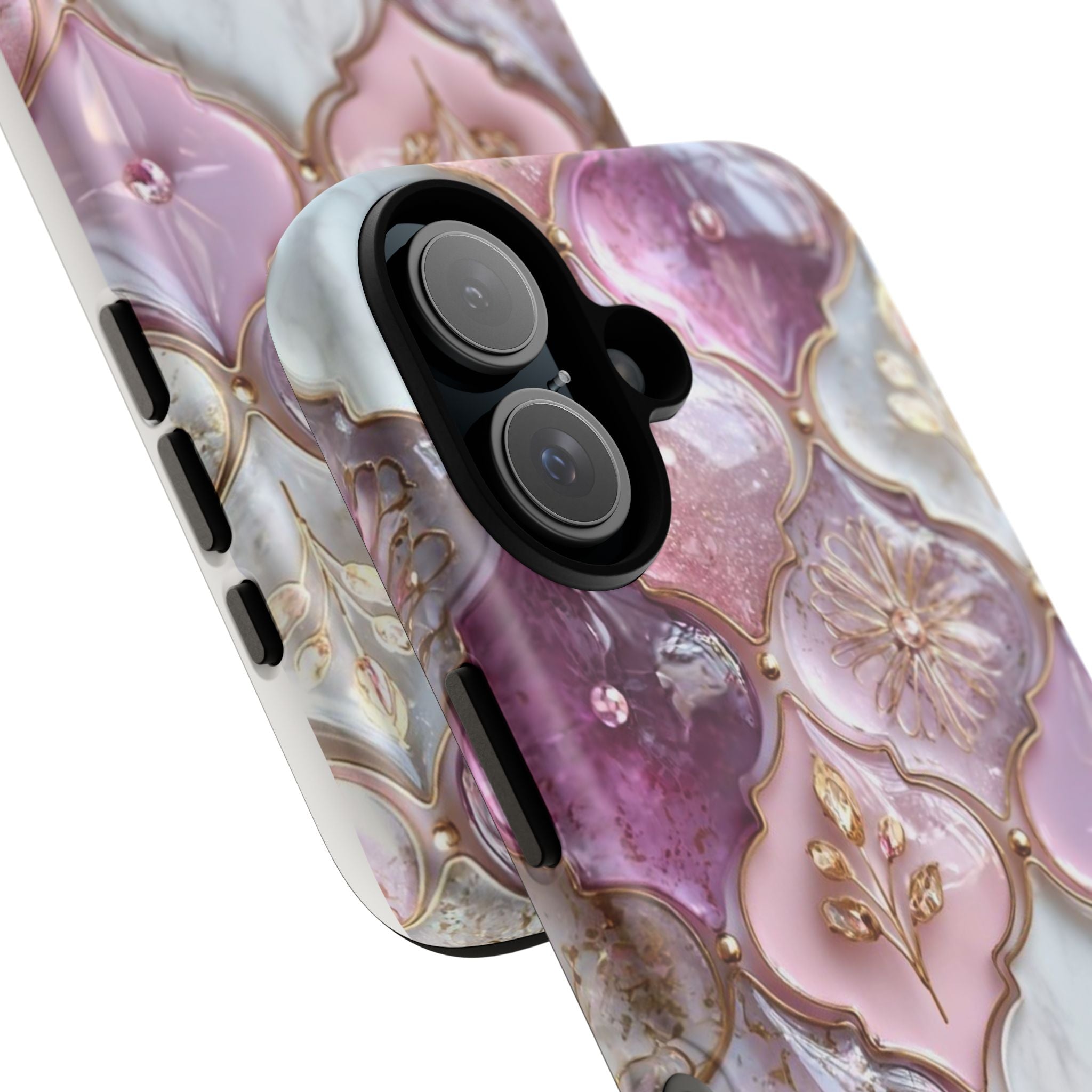 iPhone Cases,  Chic Phone Case for Stylish Protection, Floral Patterned Phone Case, Glamorous Phone Cover, Trendy Tech Accessories, Unique Gift Idea
