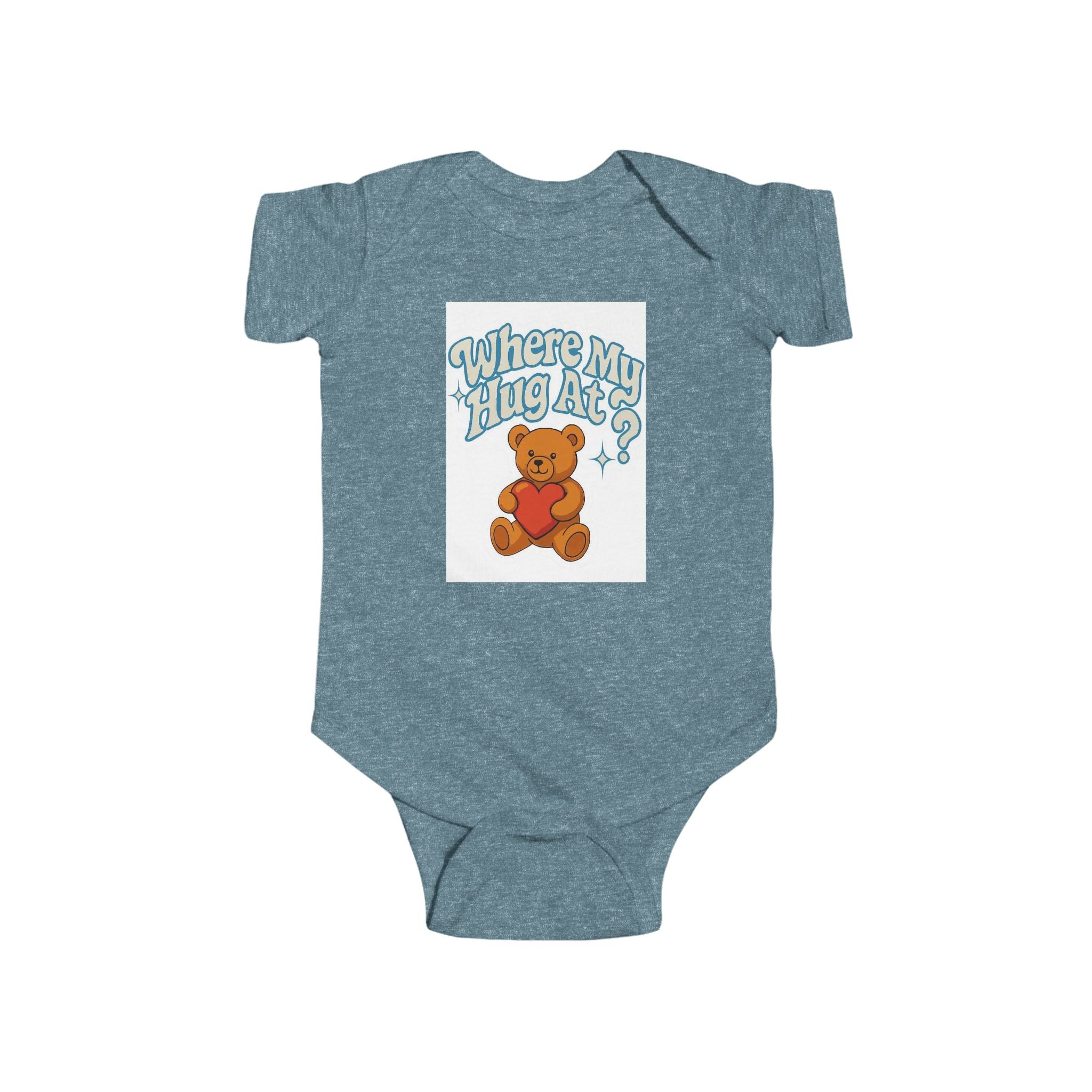 Baby Bodysuit - 'Where's My Hug At' - Infant