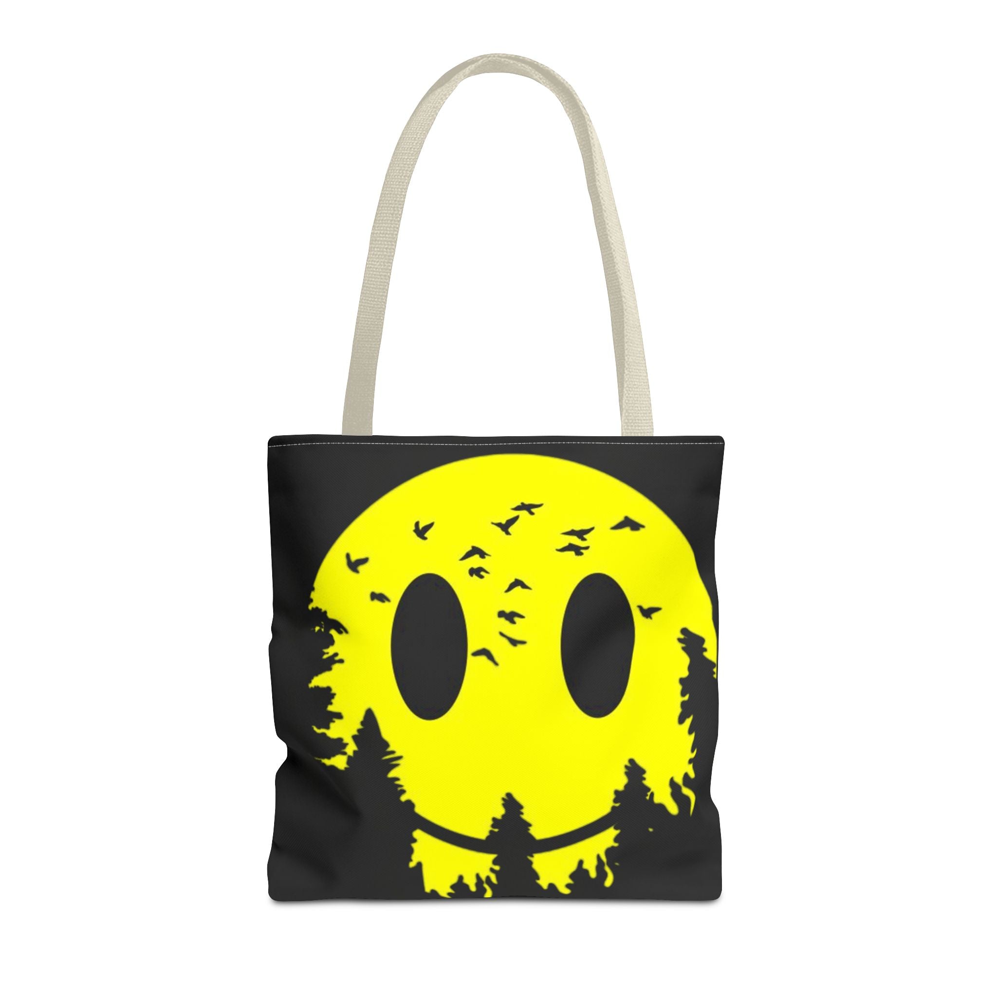 Tote Bag – Eco-Friendly, Reusable Shopping Bag, Smiley Nature Tote Bag – Eco-Friendly, Gift for Nature Lovers, Festival Tote, Casual Everyday Use