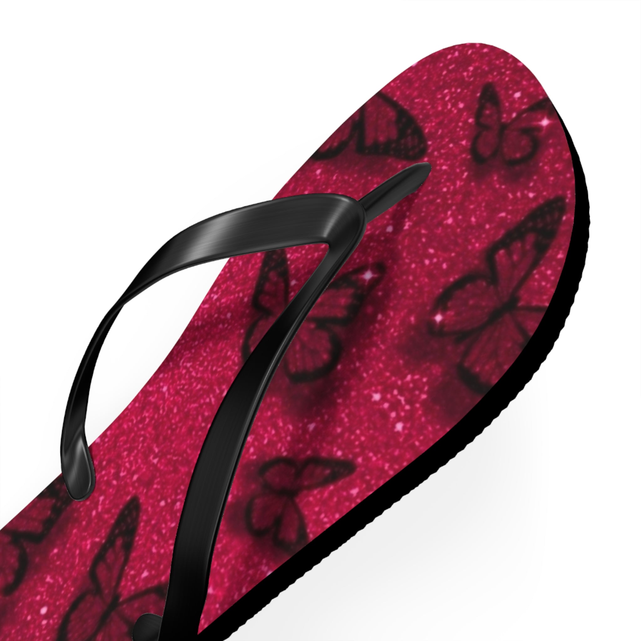 Flip Flops, Sparkly Butterfly Flip Flops | Summer Footwear, Beach Wear, Pool Party, Vacation Sandals, Cute Summer Accessories