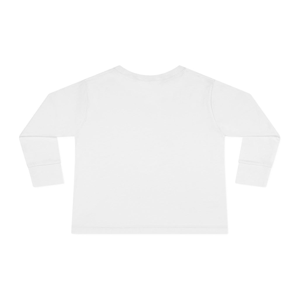 Toddler Christmas Long Sleeve Tee, Merry Christmas Tee, Holiday Outfit, Kids Tee, Santa and Reindeer Shirt, Toddler Gift