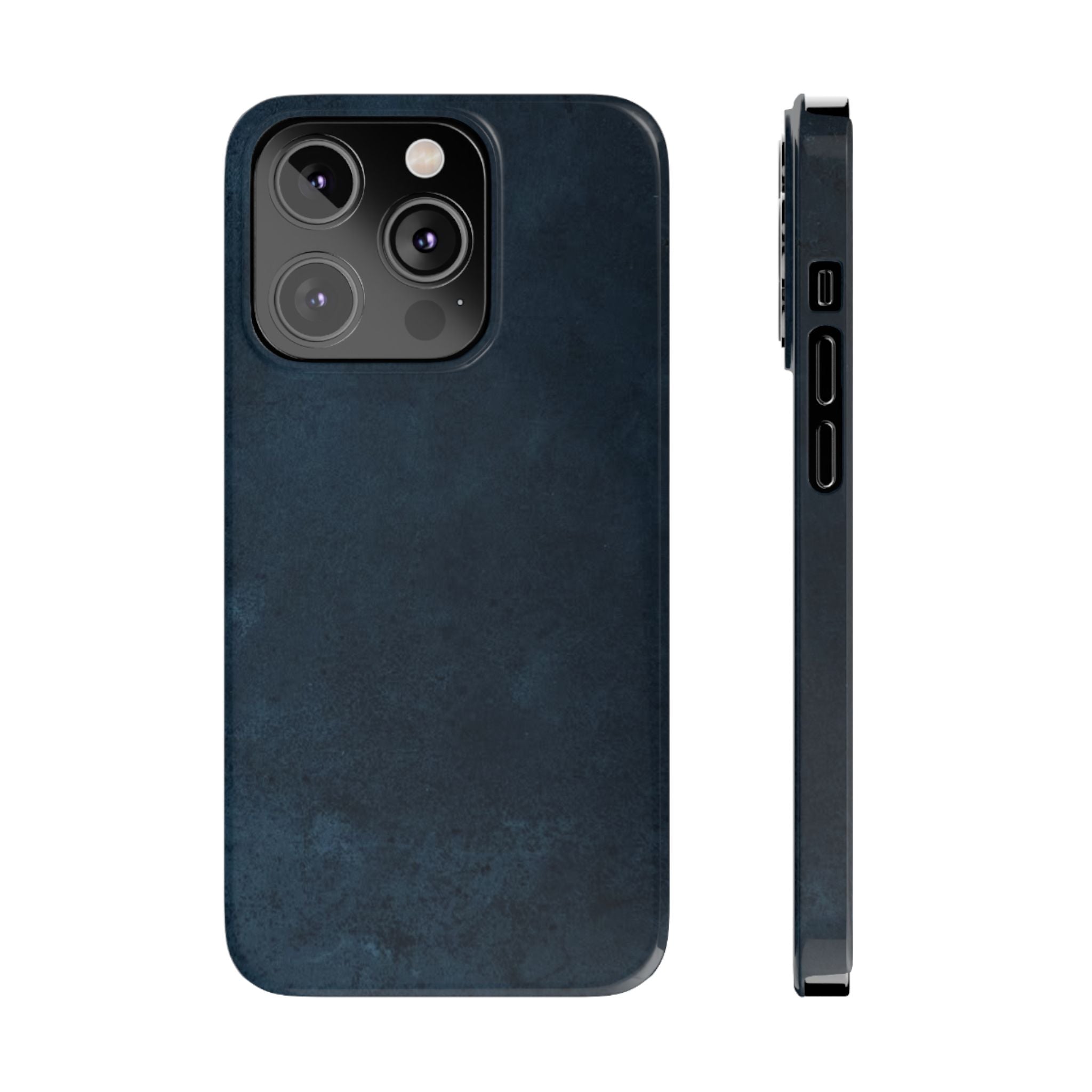 iPhone Cases, Elegant Navy Slim Phone Case | Minimalist Design, Gift for Her, Phone Accessories, Modern Decor, Trendy Tech Gear