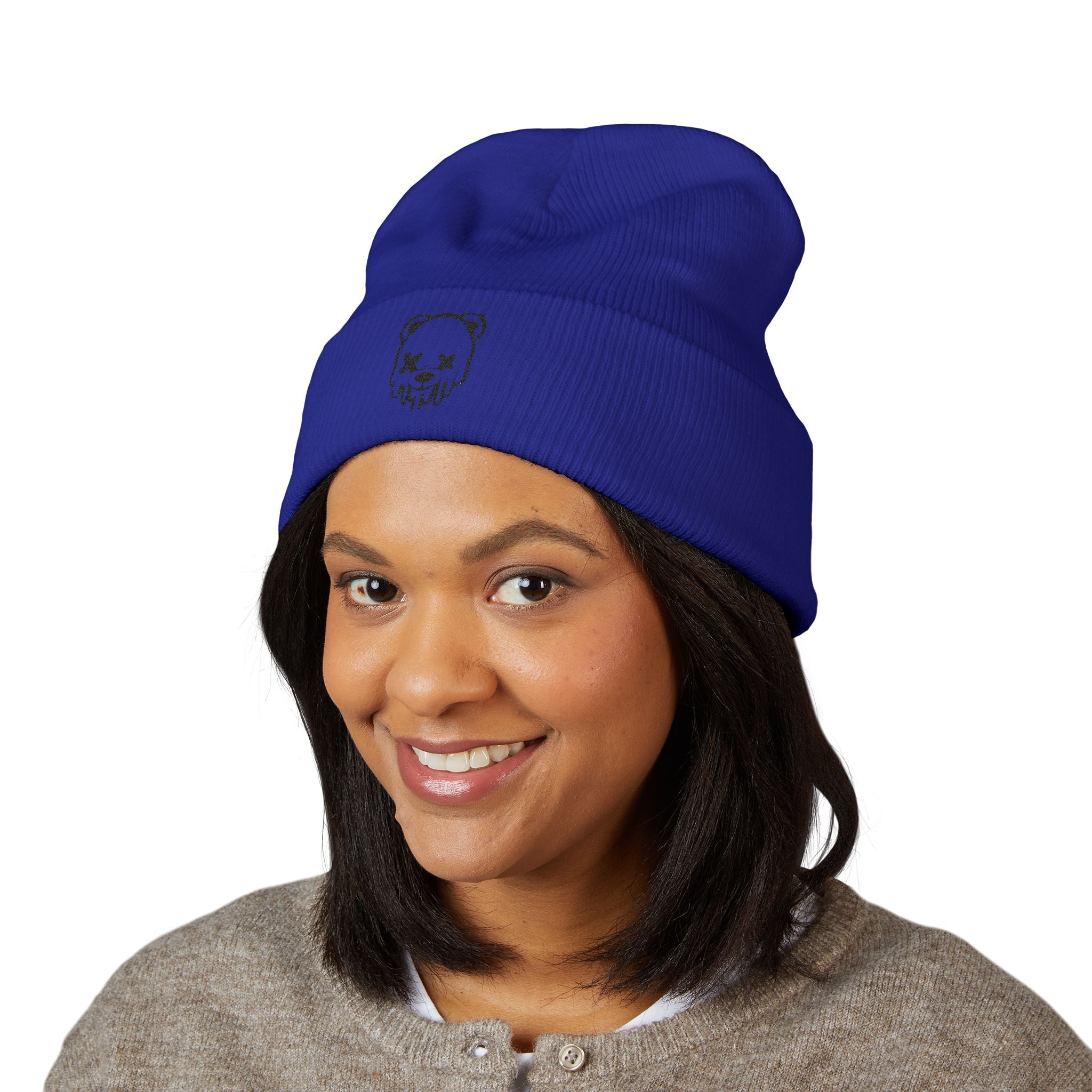 Cold Weather Hat, Trendy Embroidered Beanie, Hipster Accessories, Gift for Him/Her, Casual Style Headwear