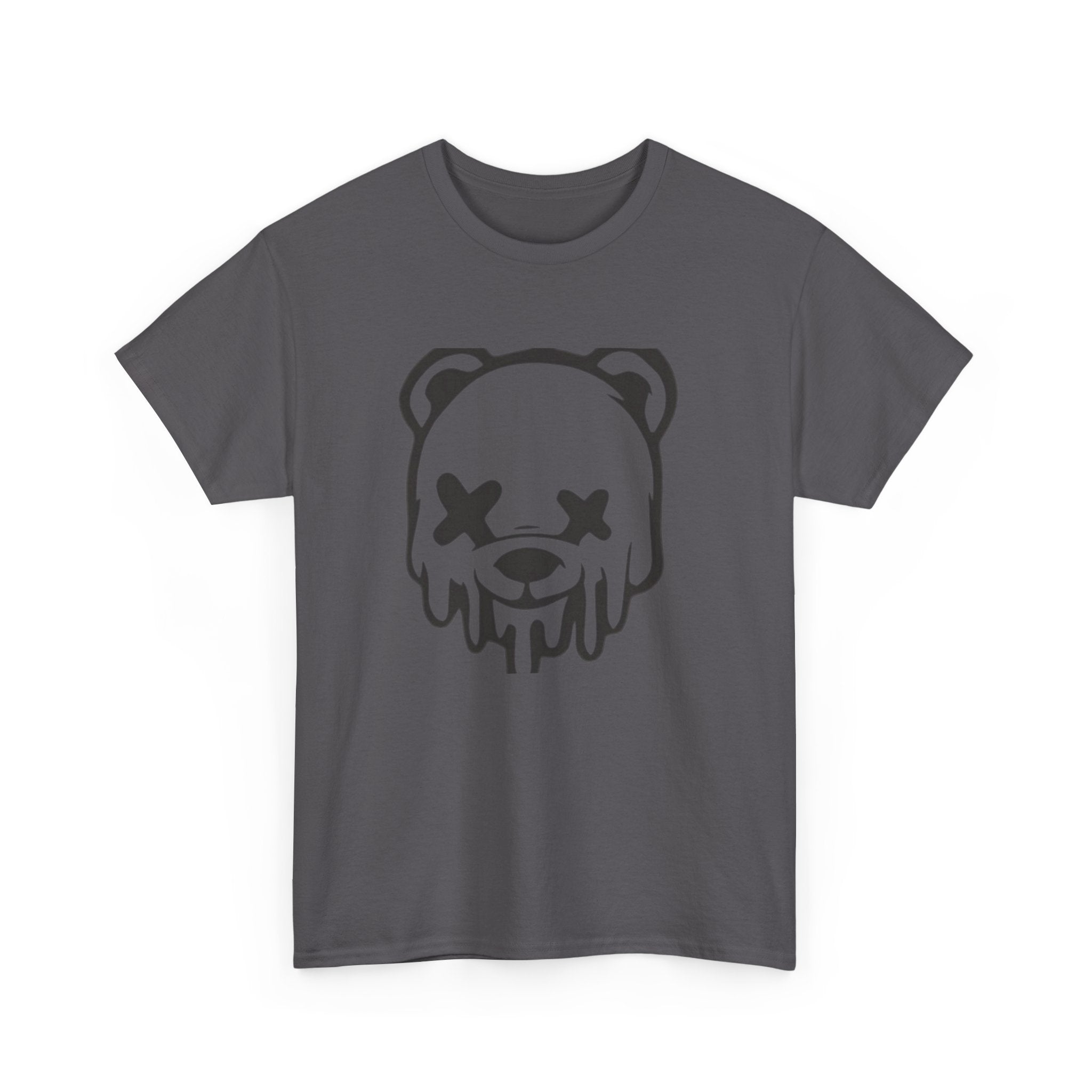 T-Shirt, Melting Bear Unisex Heavy Cotton Tee, Funny Graphic Tee, Casual Wear, Streetwear T-Shirt, Gift for Animal Lovers