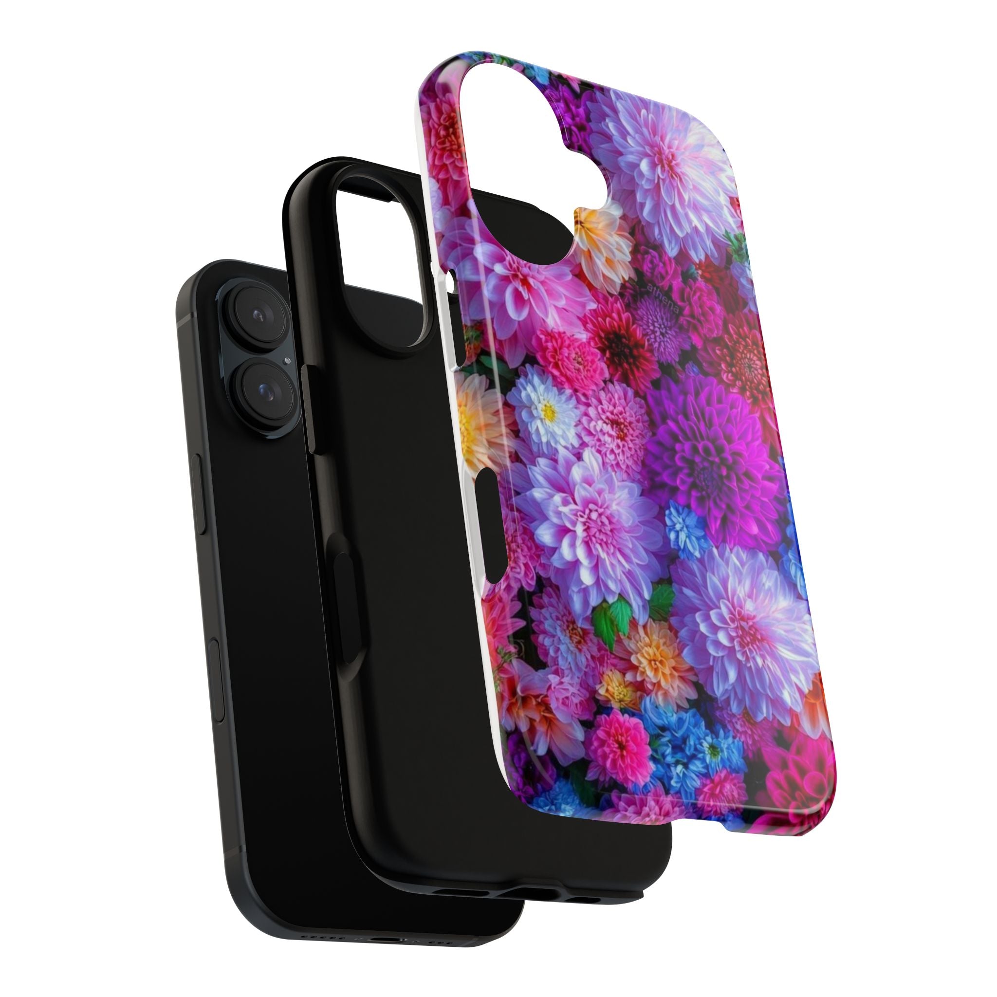 iPhone 16 case, Vibrant Floral Phone Case - Tough Cases, Colorful Phone Cover, Flower Design, Trendy Accessory, Gift for Floral Lovers, Protective Case
