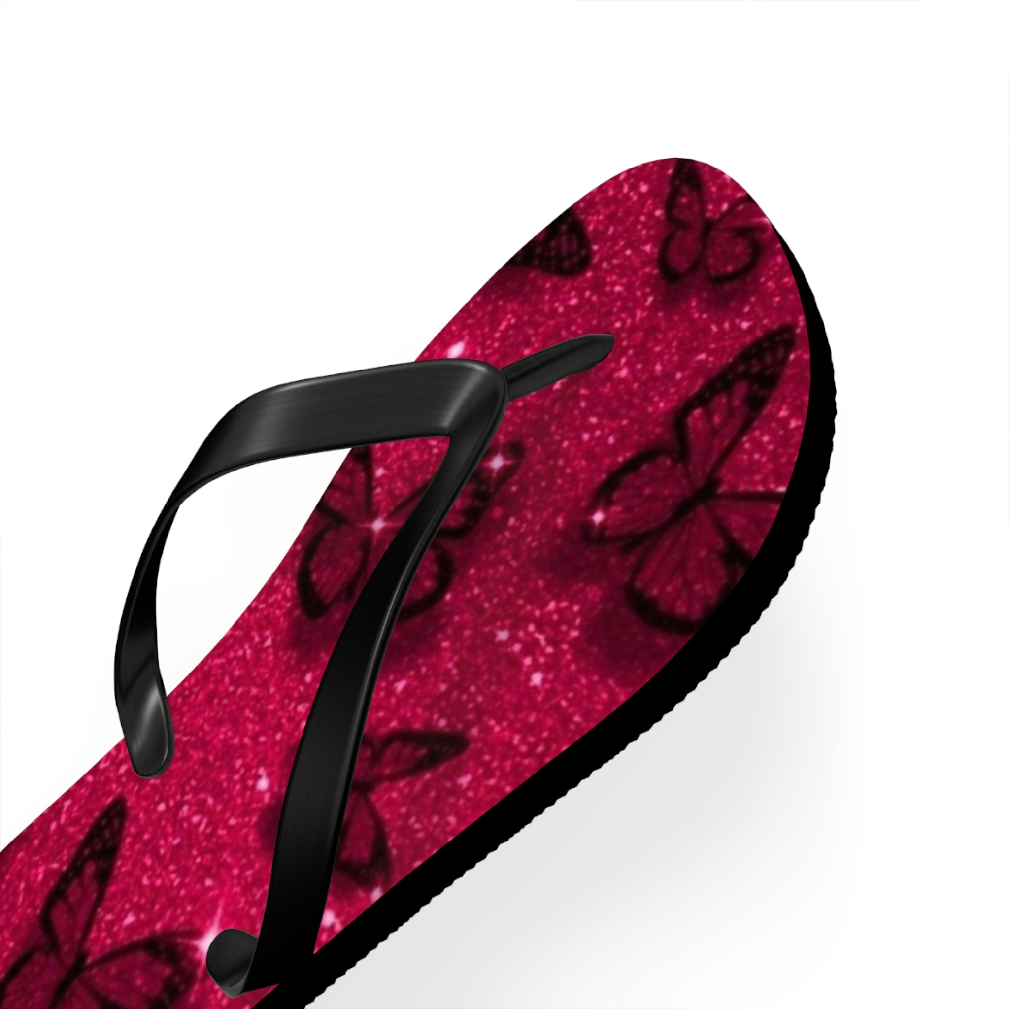 Flip Flops, Sparkly Butterfly Flip Flops | Summer Footwear, Beach Wear, Pool Party, Vacation Sandals, Cute Summer Accessories