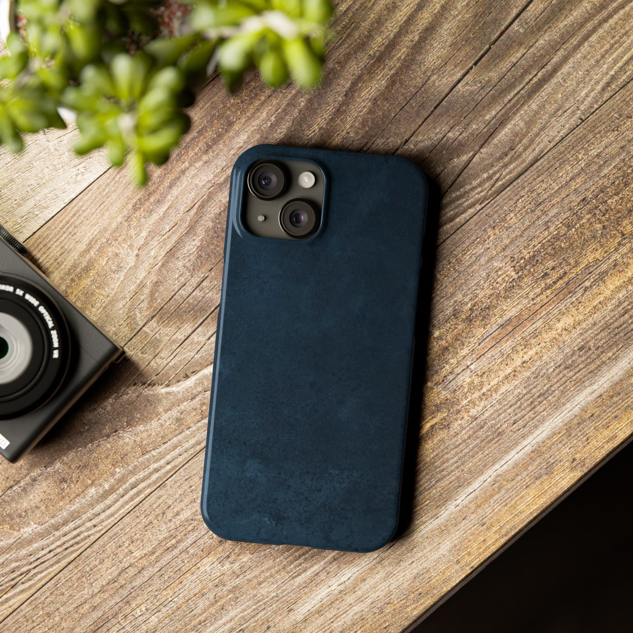 iPhone Cases, Elegant Navy Slim Phone Case | Minimalist Design, Gift for Her, Phone Accessories, Modern Decor, Trendy Tech Gear