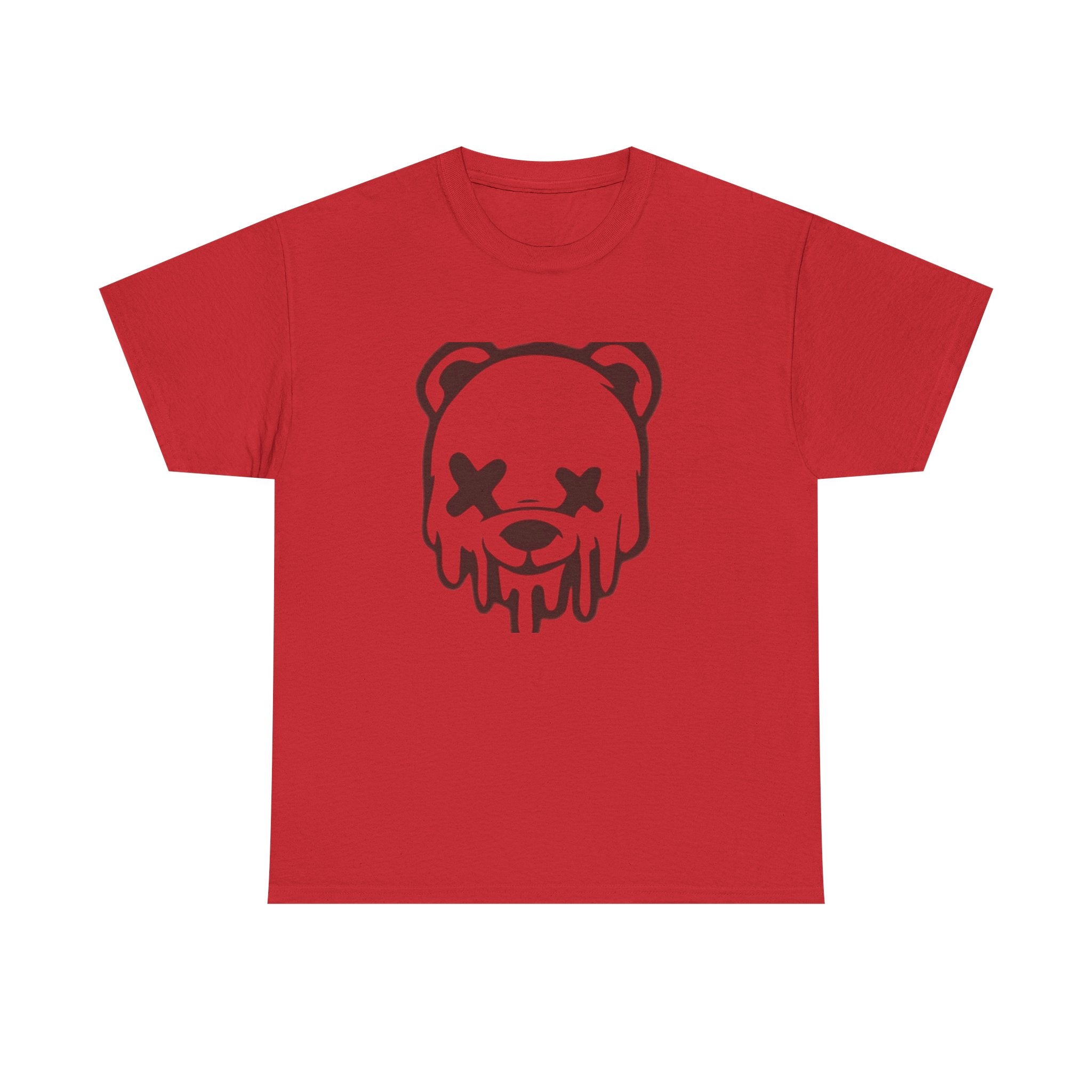 T-Shirt, Melting Bear Unisex Heavy Cotton Tee, Funny Graphic Tee, Casual Wear, Streetwear T-Shirt, Gift for Animal Lovers