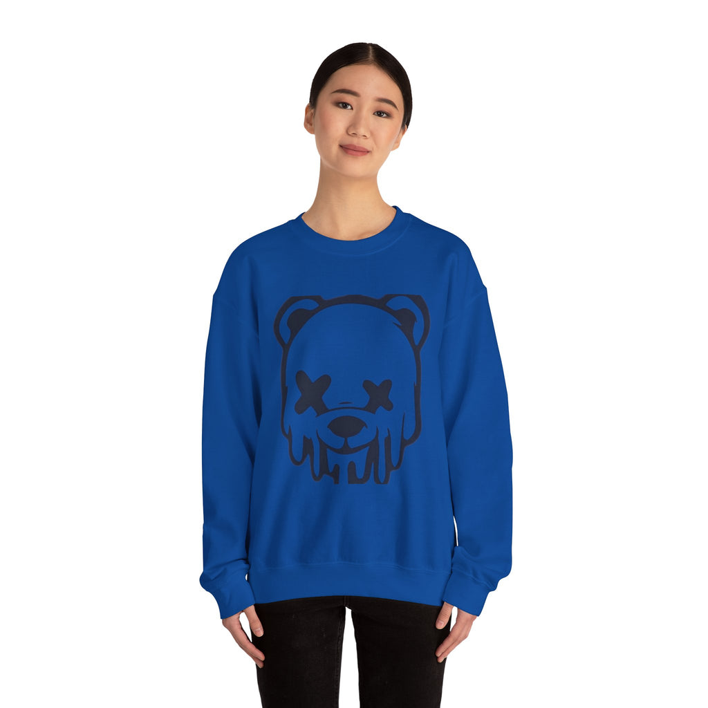 Sweatshirt, Drippy Bear Sweatshirt, Cozy Crewneck, Gift for Him/Her, Streetwear Style, Casual Lounge Wear, Perfect for Winter