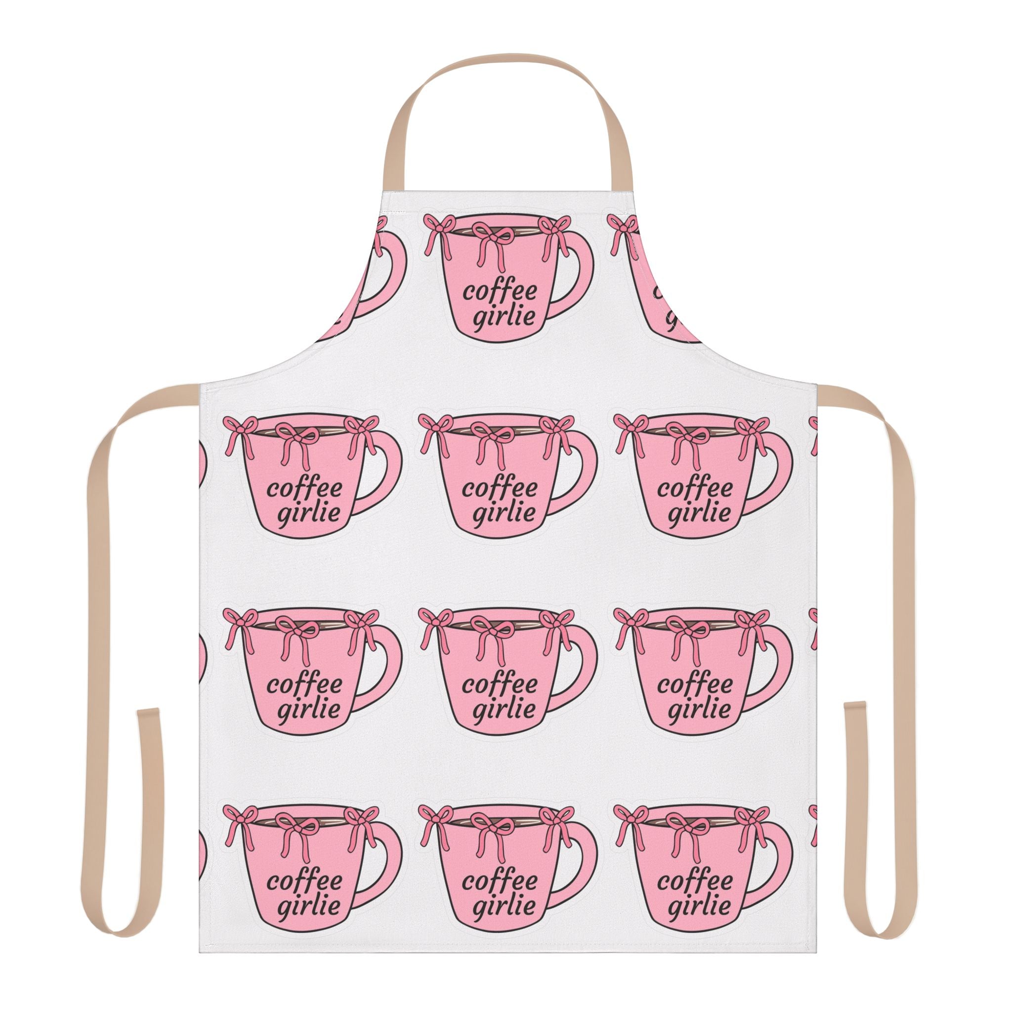 Apron, Coffee Girlie Apron with Cute Design, Ideal for Home Chefs, Gifts for Her, Baking Parties, Kitchen Essentials, Unique Cooking Gear
