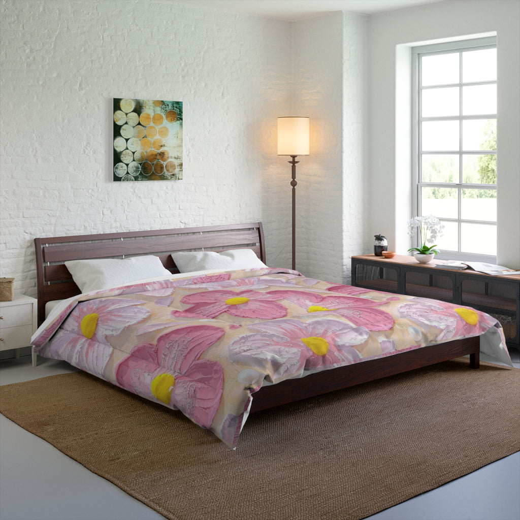 Bedding, Cozy Bedding, Cute Room Decor, Bedspread, Gift for Her, Home Essentials, Floral Comforter