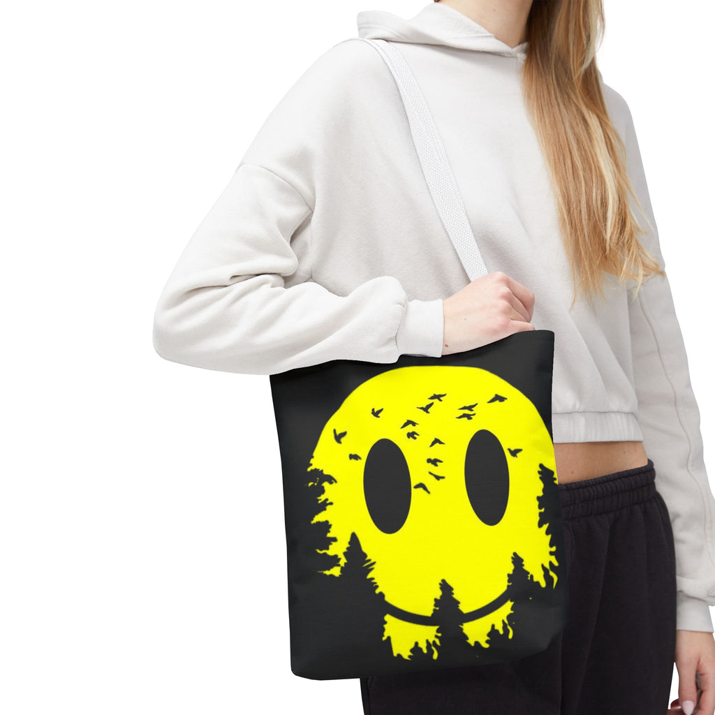 Tote Bag – Eco-Friendly, Reusable Shopping Bag, Smiley Nature Tote Bag – Eco-Friendly, Gift for Nature Lovers, Festival Tote, Casual Everyday Use