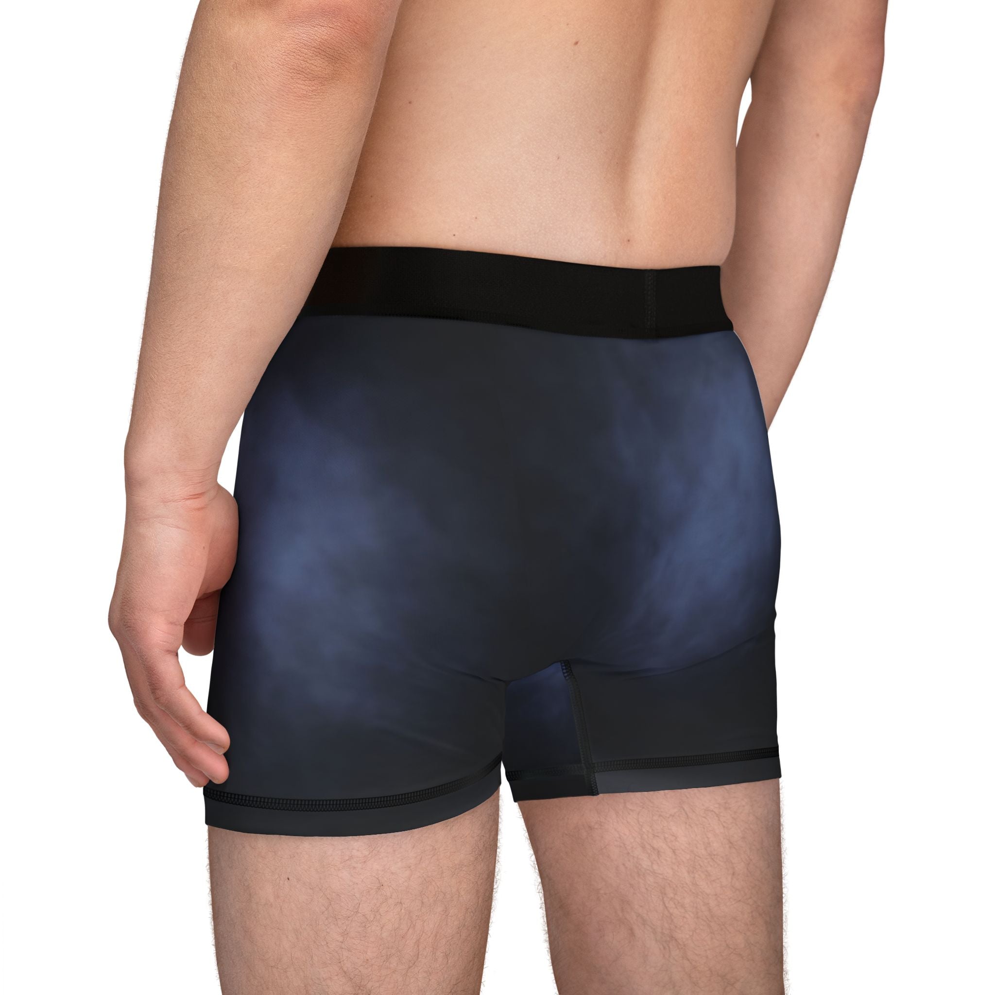 Men's Boxers, Stylish Men's AOP Boxers in Cloudy Blue Design | Comfortable, Breathable Underwear for Everyday Wear, Gifts, Fashion