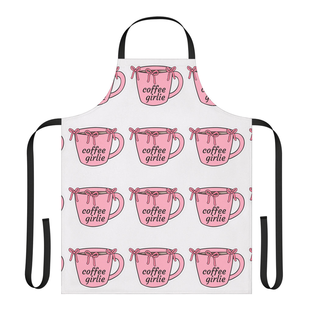 Apron, Coffee Girlie Apron with Cute Design, Ideal for Home Chefs, Gifts for Her, Baking Parties, Kitchen Essentials, Unique Cooking Gear