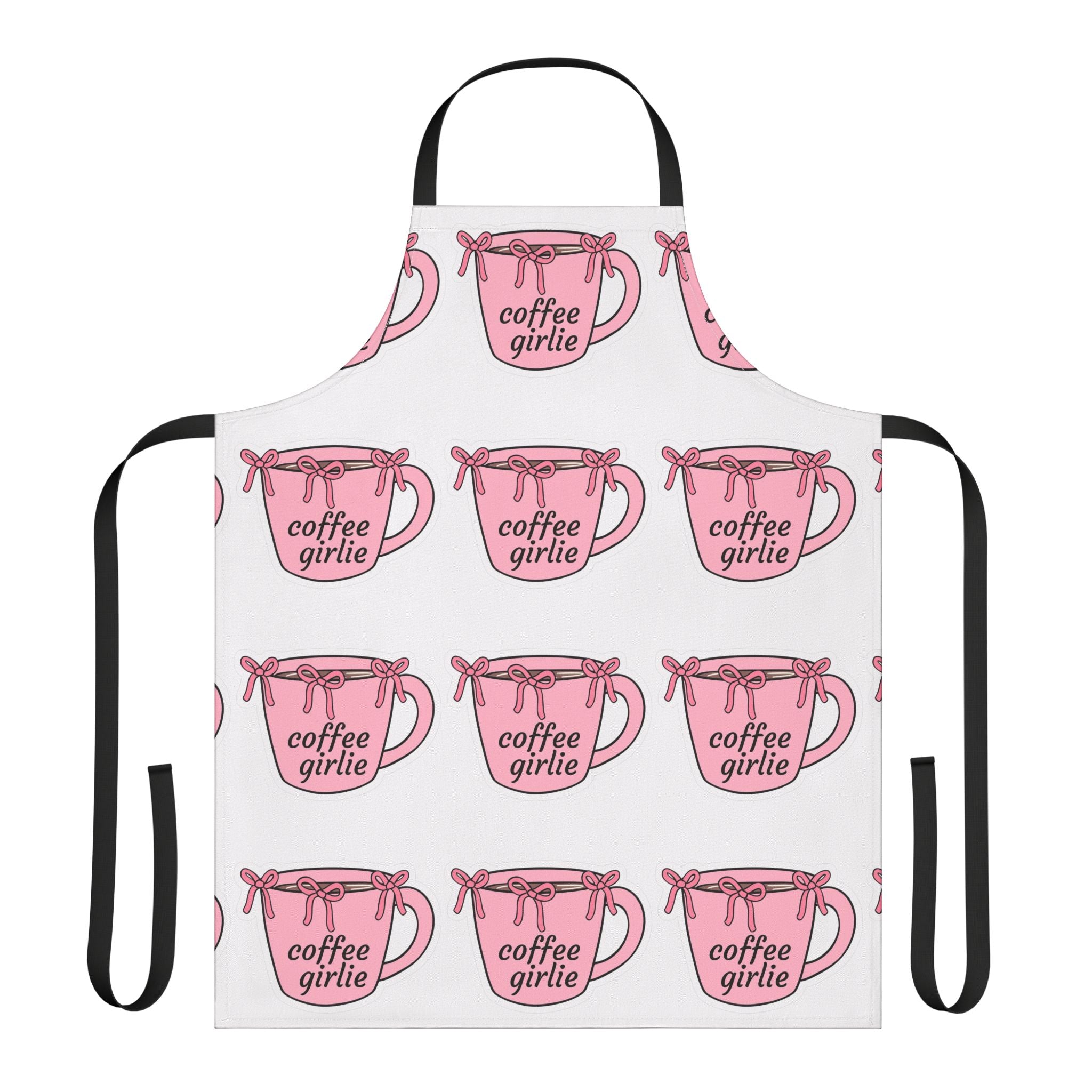 Apron, Coffee Girlie Apron with Cute Design, Ideal for Home Chefs, Gifts for Her, Baking Parties, Kitchen Essentials, Unique Cooking Gear