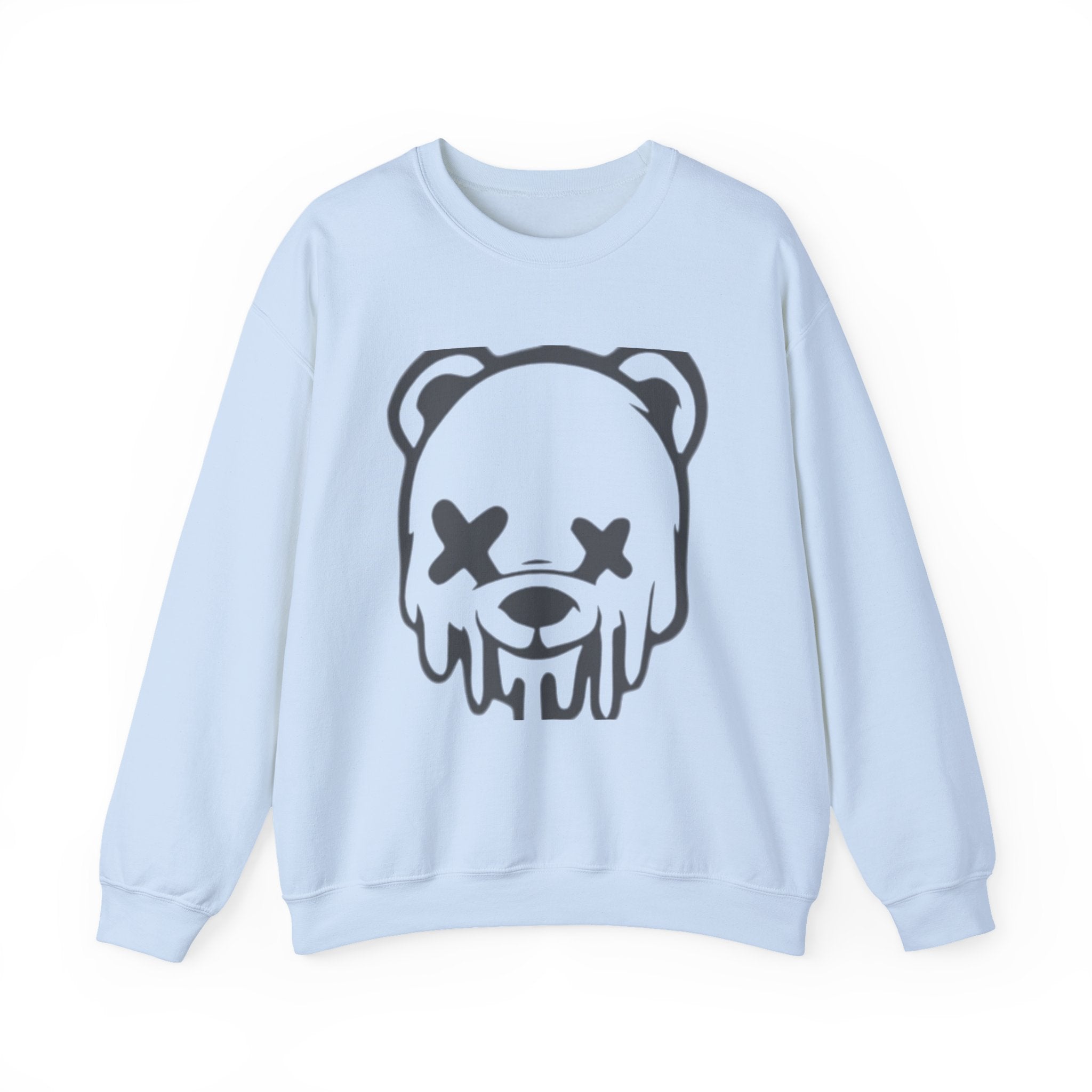 Sweatshirt, Drippy Bear Sweatshirt, Cozy Crewneck, Gift for Him/Her, Streetwear Style, Casual Lounge Wear, Perfect for Winter