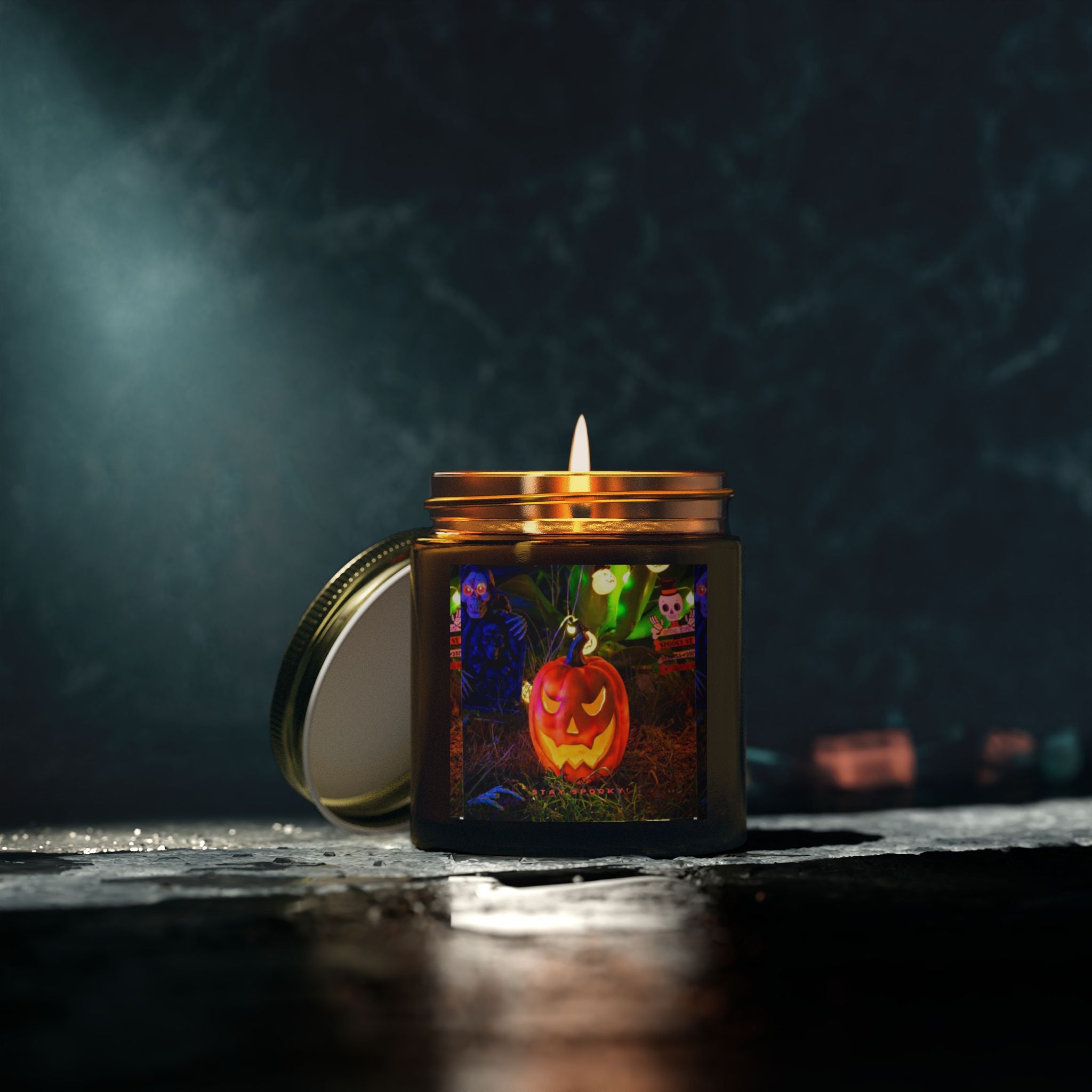 Scented Candle, Halloween Scented Candle, Pumpkin Spice Aroma, Cozy Home Decor, Fall Candle Gift, Festive Candle