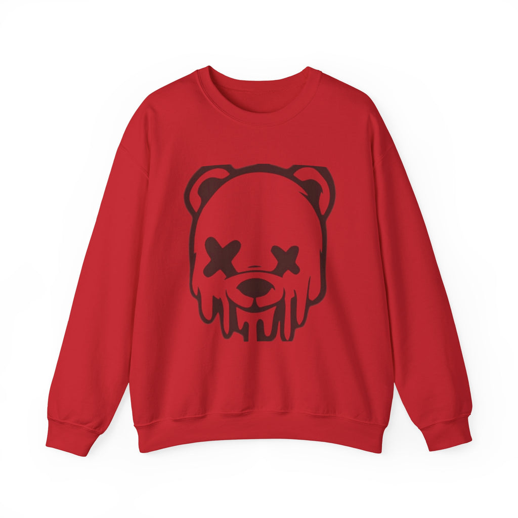 Sweatshirt, Drippy Bear Sweatshirt, Cozy Crewneck, Gift for Him/Her, Streetwear Style, Casual Lounge Wear, Perfect for Winter