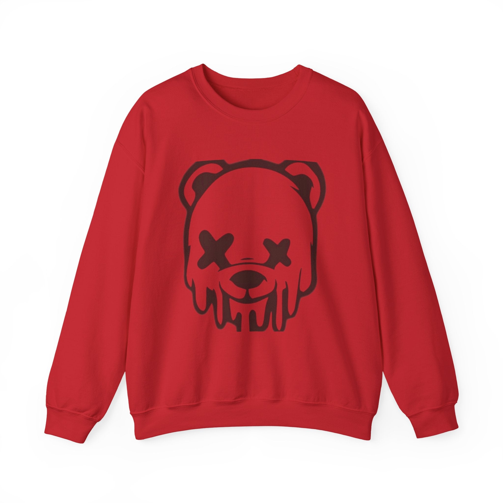 Sweatshirt, Drippy Bear Sweatshirt, Cozy Crewneck, Gift for Him/Her, Streetwear Style, Casual Lounge Wear, Perfect for Winter