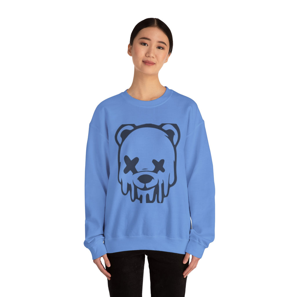 Sweatshirt, Drippy Bear Sweatshirt, Cozy Crewneck, Gift for Him/Her, Streetwear Style, Casual Lounge Wear, Perfect for Winter