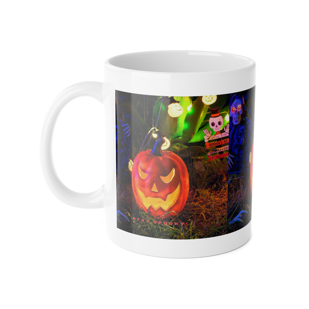 Mug, Halloween Pumpkin Mug, Spooky Coffee Mug, Ceramic Halloween Cup, Fall Decor, Pumpkin Lover Gift