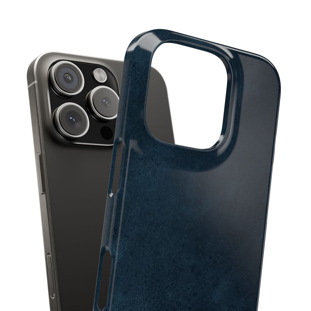 iPhone Cases, Elegant Navy Slim Phone Case | Minimalist Design, Gift for Her, Phone Accessories, Modern Decor, Trendy Tech Gear
