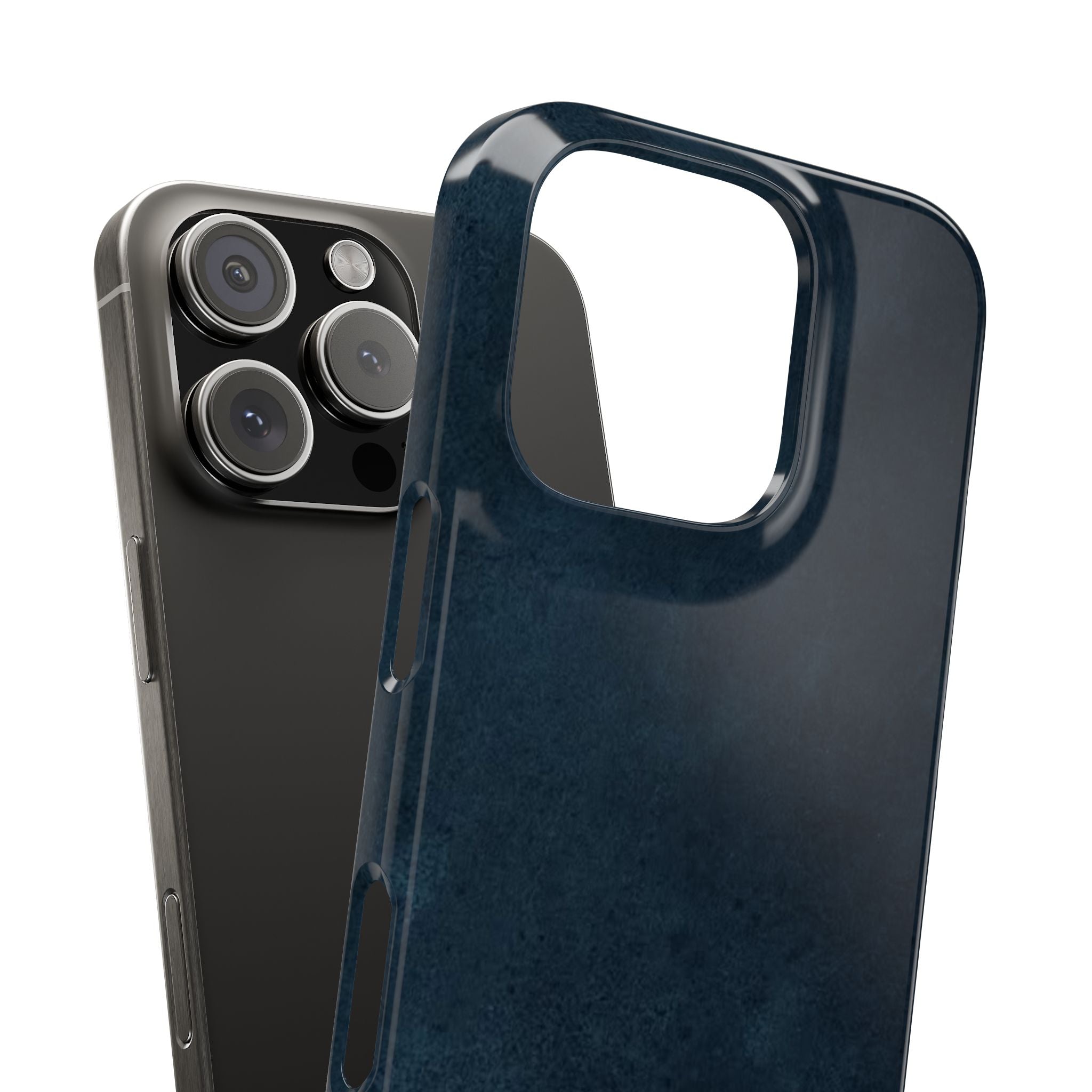 iPhone Cases, Elegant Navy Slim Phone Case | Minimalist Design, Gift for Her, Phone Accessories, Modern Decor, Trendy Tech Gear
