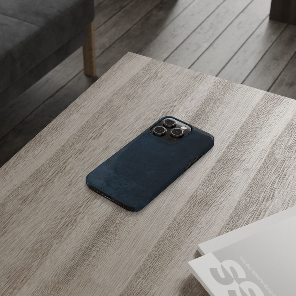 iPhone Cases, Elegant Navy Slim Phone Case | Minimalist Design, Gift for Her, Phone Accessories, Modern Decor, Trendy Tech Gear