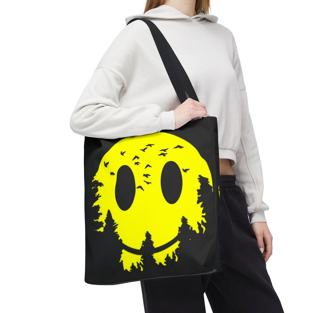 Tote Bag – Eco-Friendly, Reusable Shopping Bag, Smiley Nature Tote Bag – Eco-Friendly, Gift for Nature Lovers, Festival Tote, Casual Everyday Use