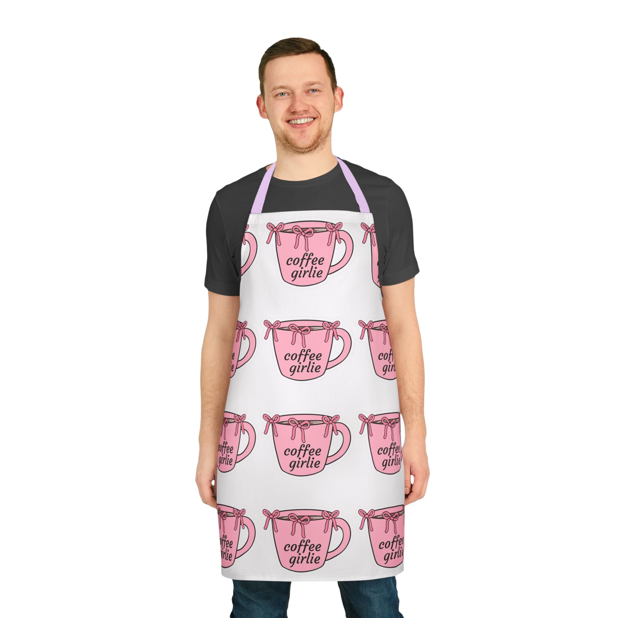 Apron, Coffee Girlie Apron with Cute Design, Ideal for Home Chefs, Gifts for Her, Baking Parties, Kitchen Essentials, Unique Cooking Gear