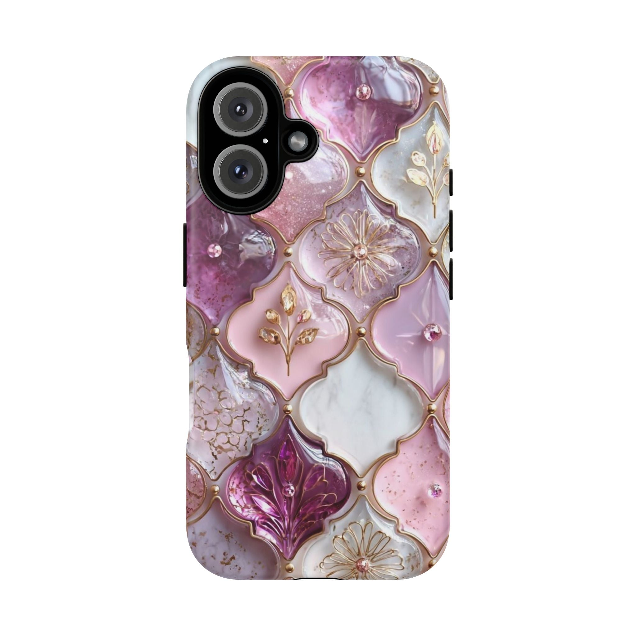 iPhone Cases,  Chic Phone Case for Stylish Protection, Floral Patterned Phone Case, Glamorous Phone Cover, Trendy Tech Accessories, Unique Gift Idea