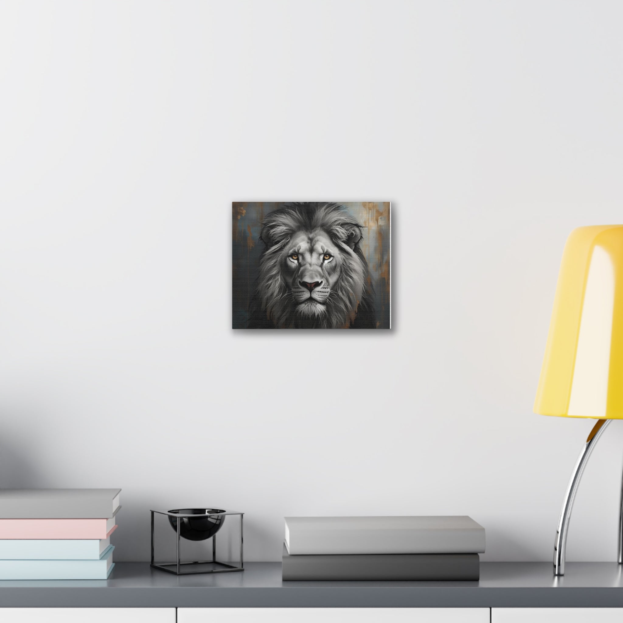 Canvas, Majestic Lion Canvas Art Print, Wildlife Wall Decor, Lion Lover Gift, Animal Home Decor, Nature Inspired Artwork, Safari Themed Decoration