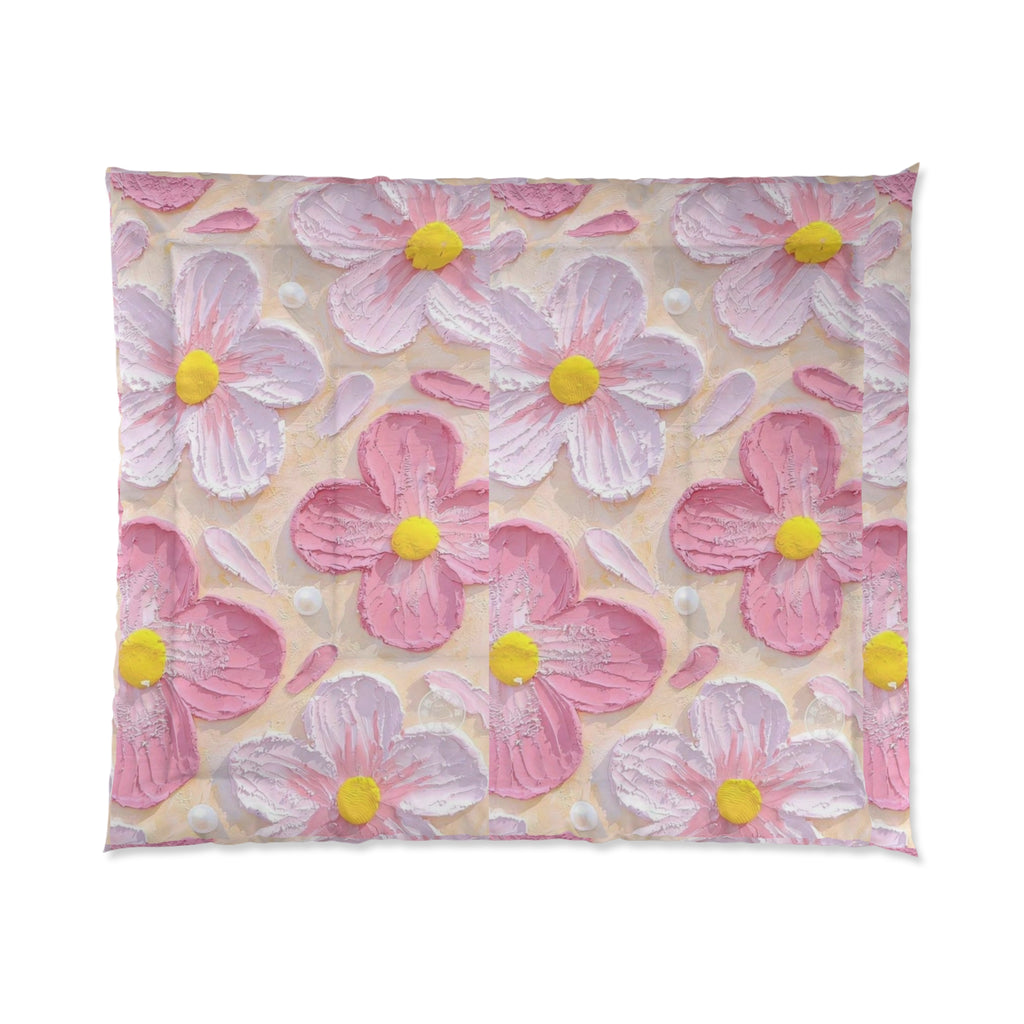 Bedding, Cozy Bedding, Cute Room Decor, Bedspread, Gift for Her, Home Essentials, Floral Comforter