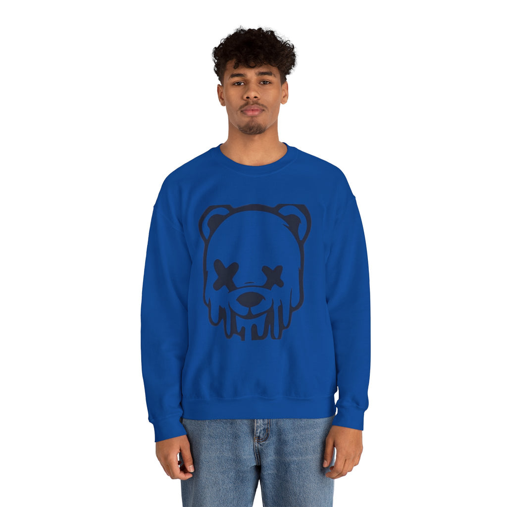 Sweatshirt, Drippy Bear Sweatshirt, Cozy Crewneck, Gift for Him/Her, Streetwear Style, Casual Lounge Wear, Perfect for Winter
