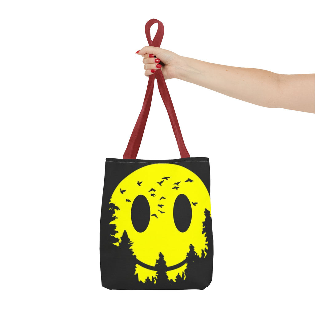 Tote Bag – Eco-Friendly, Reusable Shopping Bag, Smiley Nature Tote Bag – Eco-Friendly, Gift for Nature Lovers, Festival Tote, Casual Everyday Use