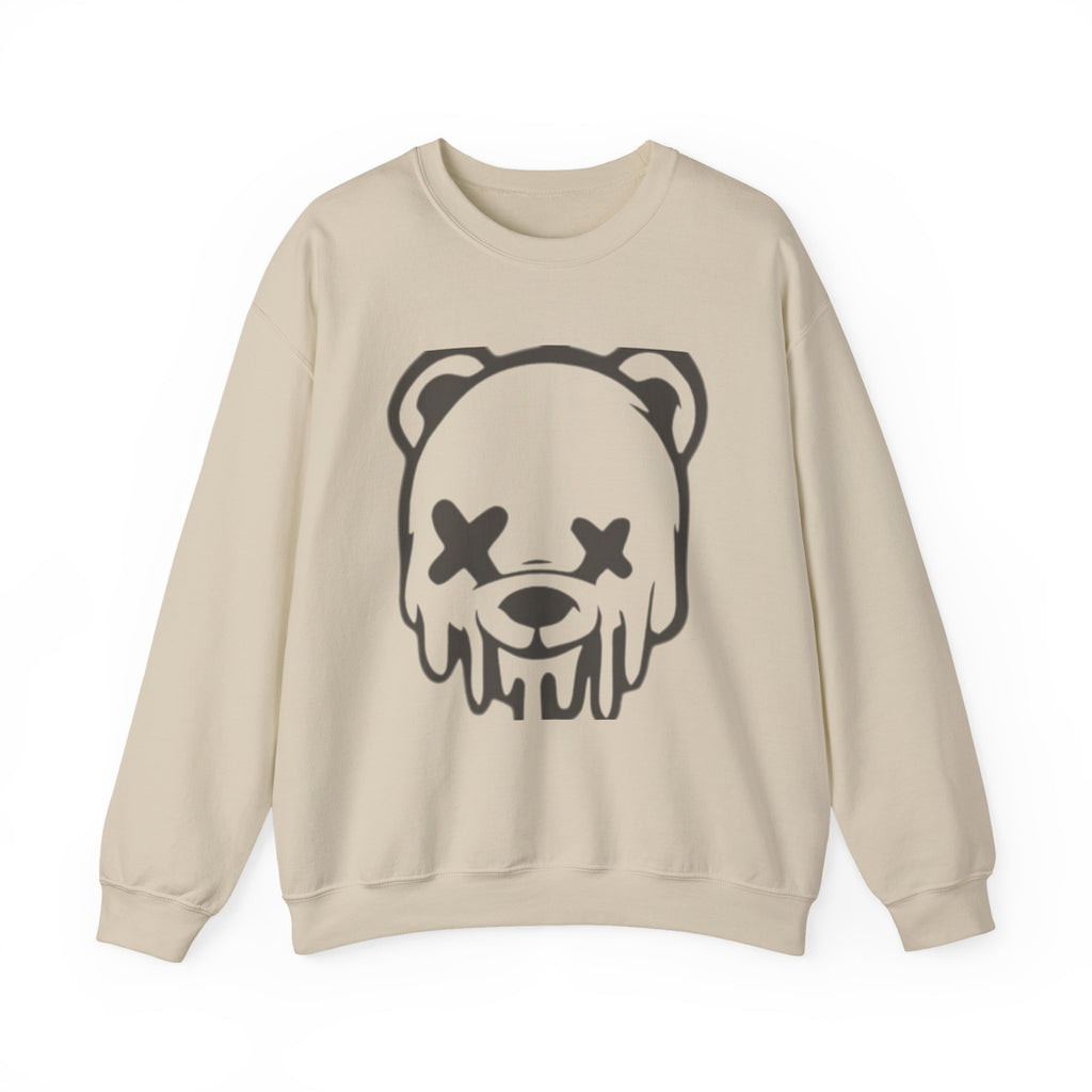 Sweatshirt, Drippy Bear Sweatshirt, Cozy Crewneck, Gift for Him/Her, Streetwear Style, Casual Lounge Wear, Perfect for Winter