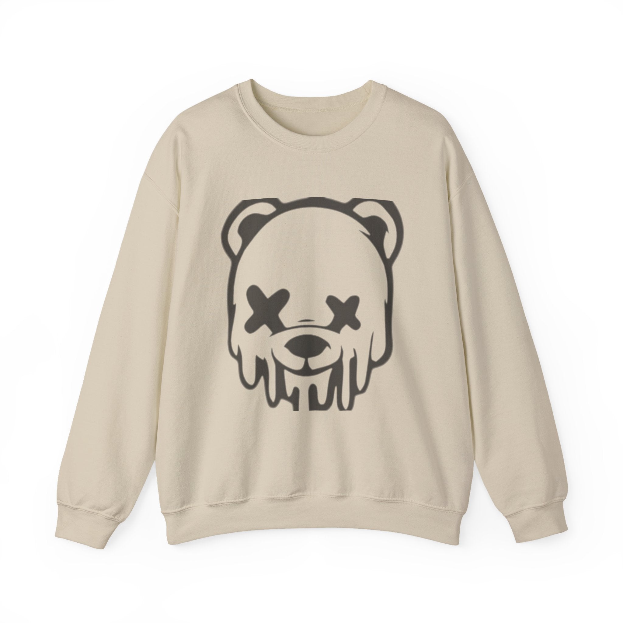 Sweatshirt, Drippy Bear Sweatshirt, Cozy Crewneck, Gift for Him/Her, Streetwear Style, Casual Lounge Wear, Perfect for Winter
