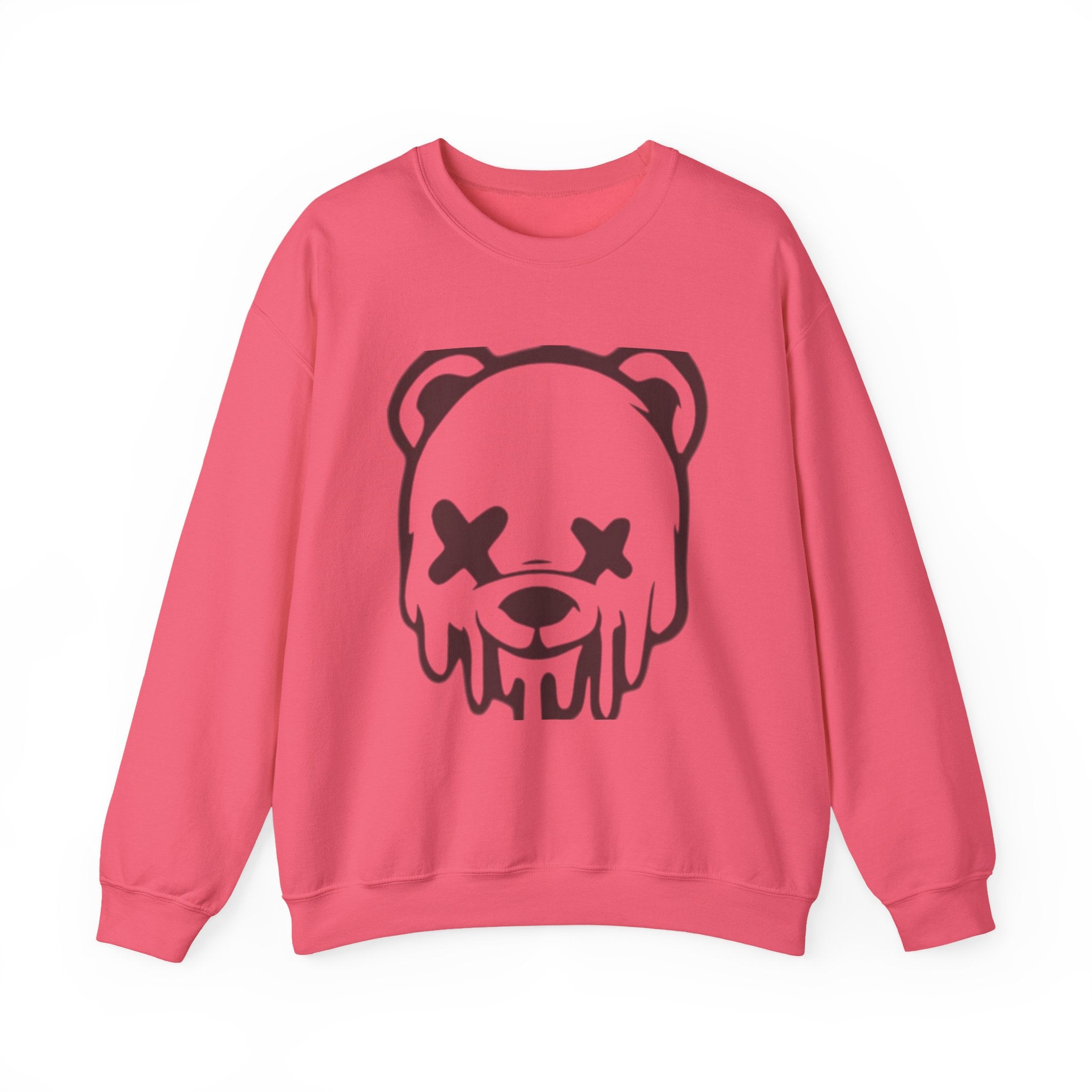Sweatshirt, Drippy Bear Sweatshirt, Cozy Crewneck, Gift for Him/Her, Streetwear Style, Casual Lounge Wear, Perfect for Winter