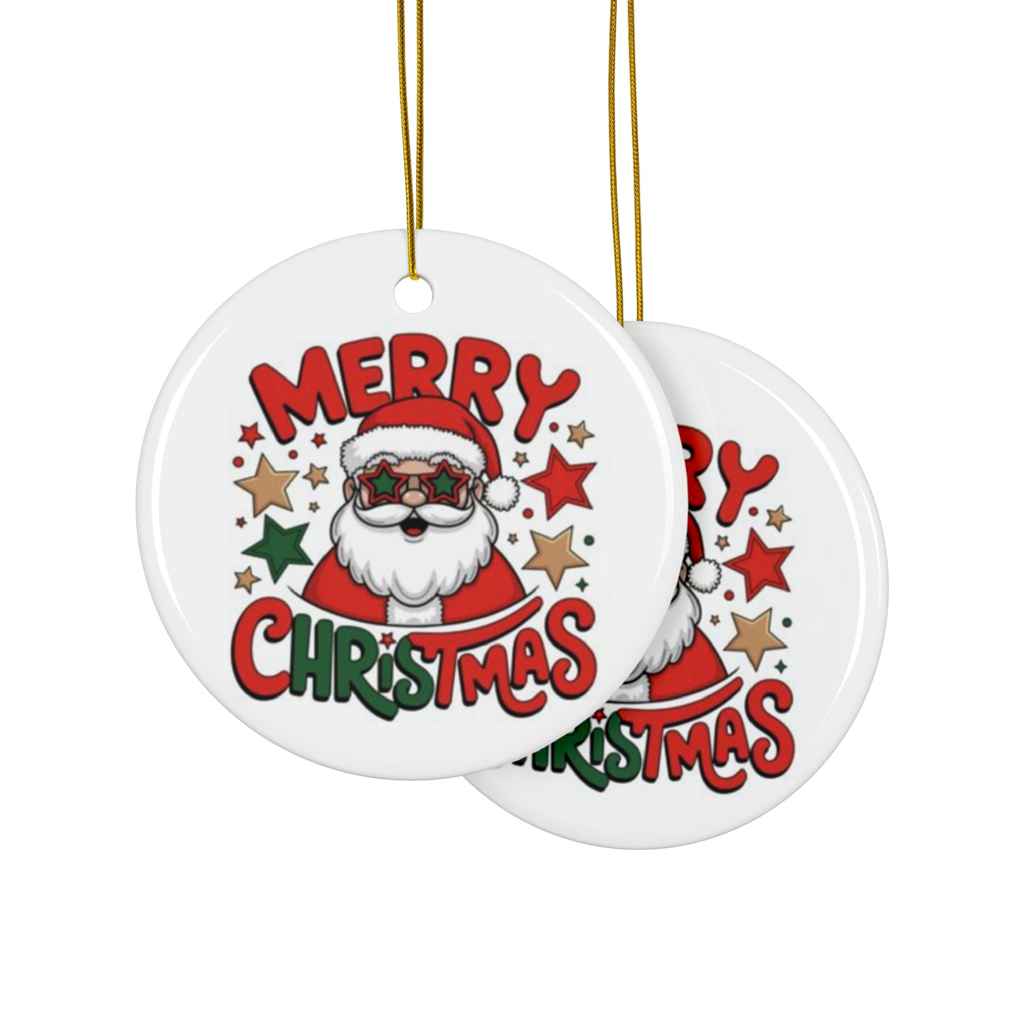 Christmas Ornaments, Ceramic Christmas Ornaments, Merry Christmas Design, Holiday Decor, Personalized Gift, Festive Decorations, Unique Ornaments
