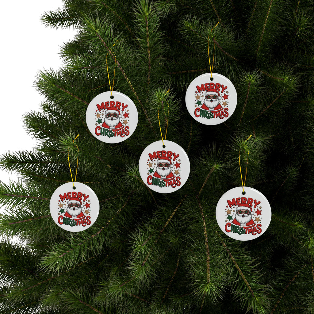Christmas Ornaments, Ceramic Christmas Ornaments, Merry Christmas Design, Holiday Decor, Personalized Gift, Festive Decorations, Unique Ornaments