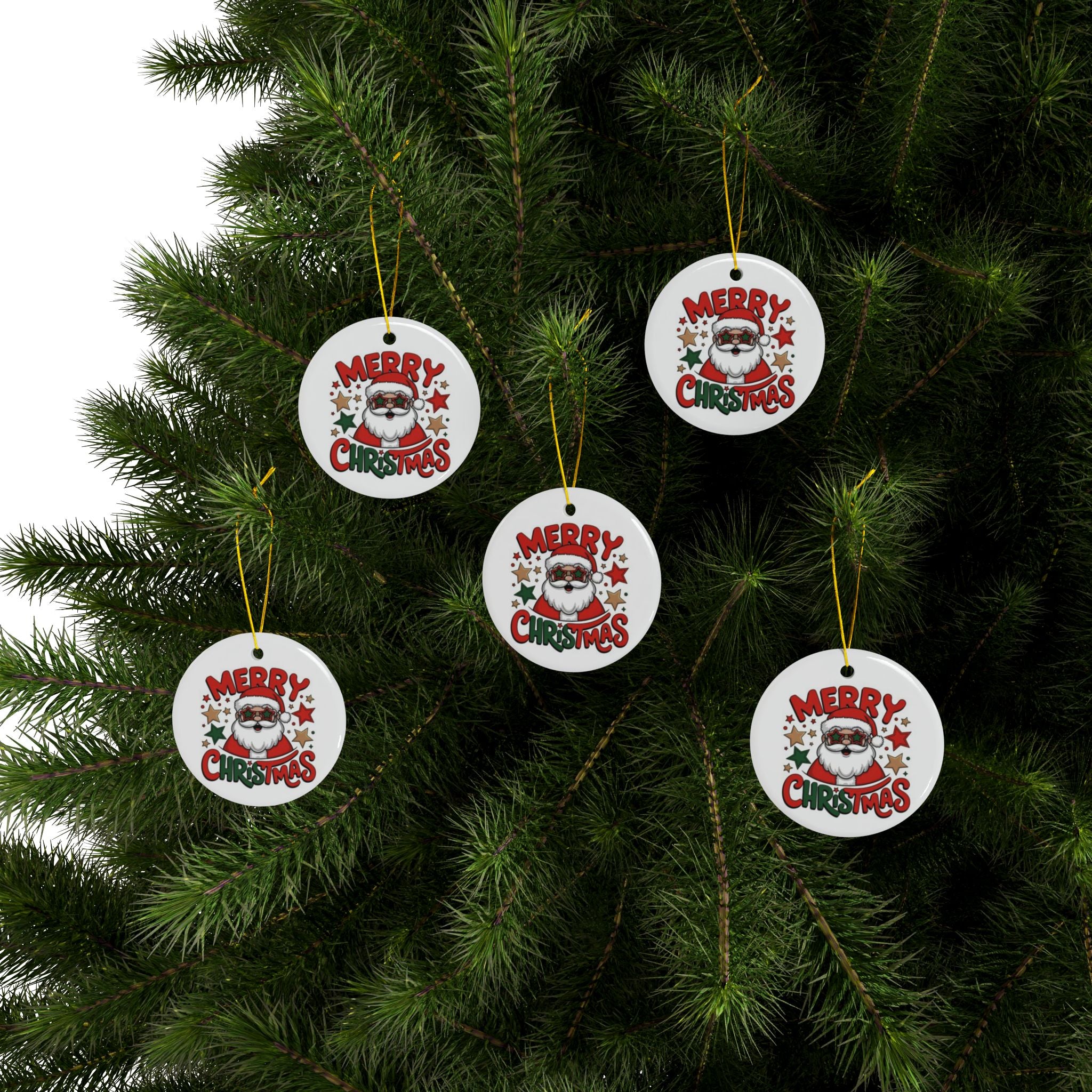 Christmas Ornaments, Ceramic Christmas Ornaments, Merry Christmas Design, Holiday Decor, Personalized Gift, Festive Decorations, Unique Ornaments