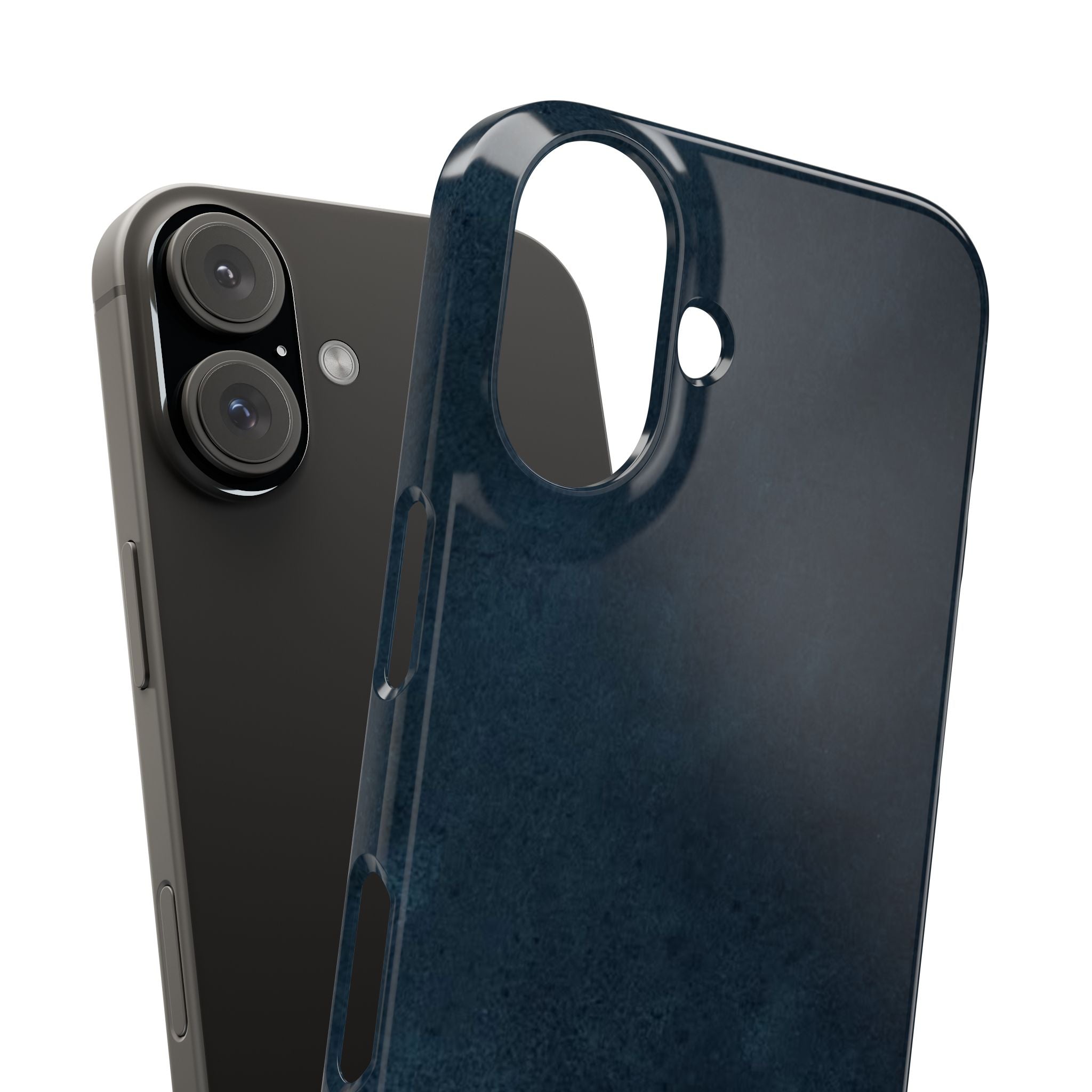 iPhone Cases, Elegant Navy Slim Phone Case | Minimalist Design, Gift for Her, Phone Accessories, Modern Decor, Trendy Tech Gear