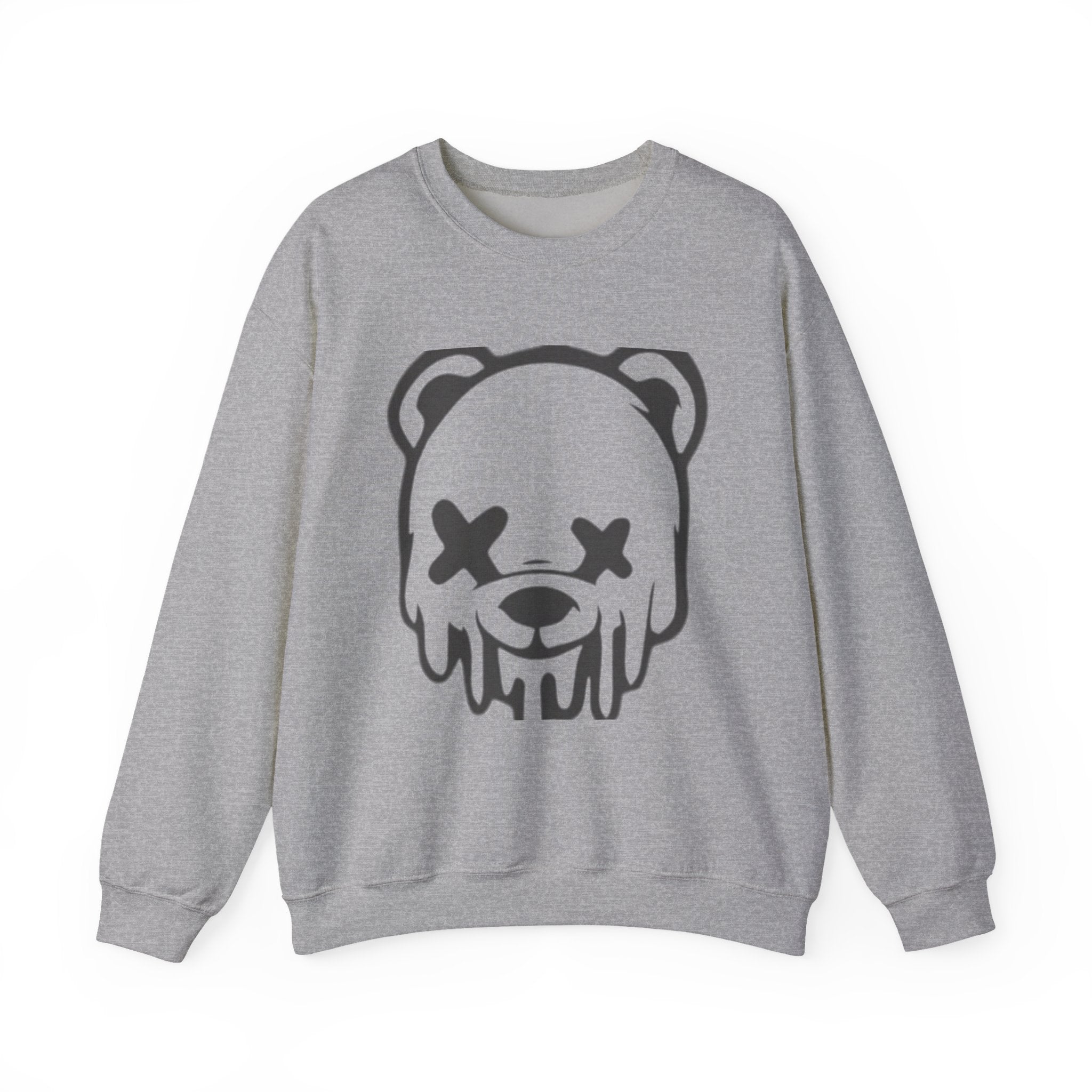 Sweatshirt, Drippy Bear Sweatshirt, Cozy Crewneck, Gift for Him/Her, Streetwear Style, Casual Lounge Wear, Perfect for Winter